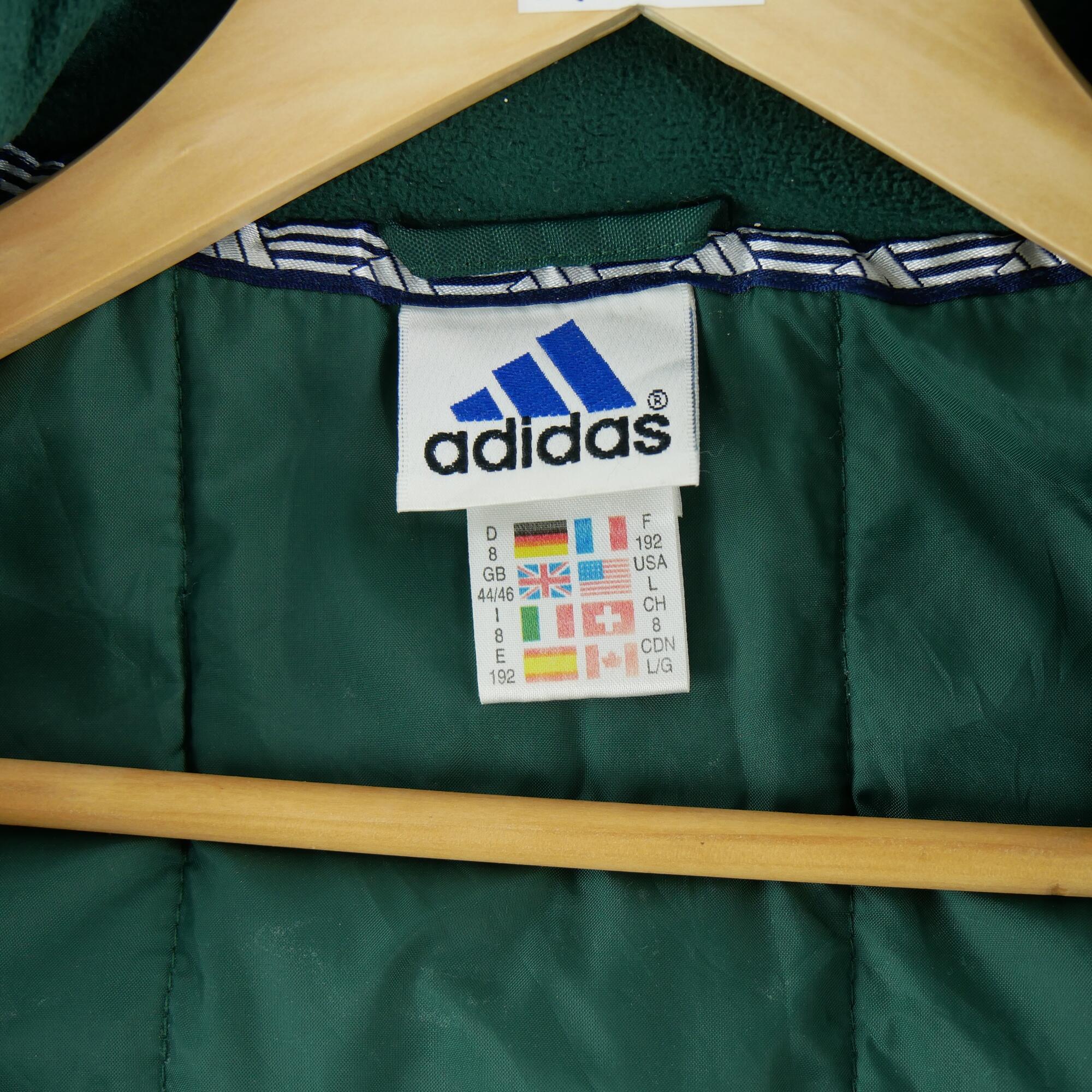 Refurbished - Parka Herren Adidas Vintage Y2K Grün - In sehr gutem Zustand 7/7