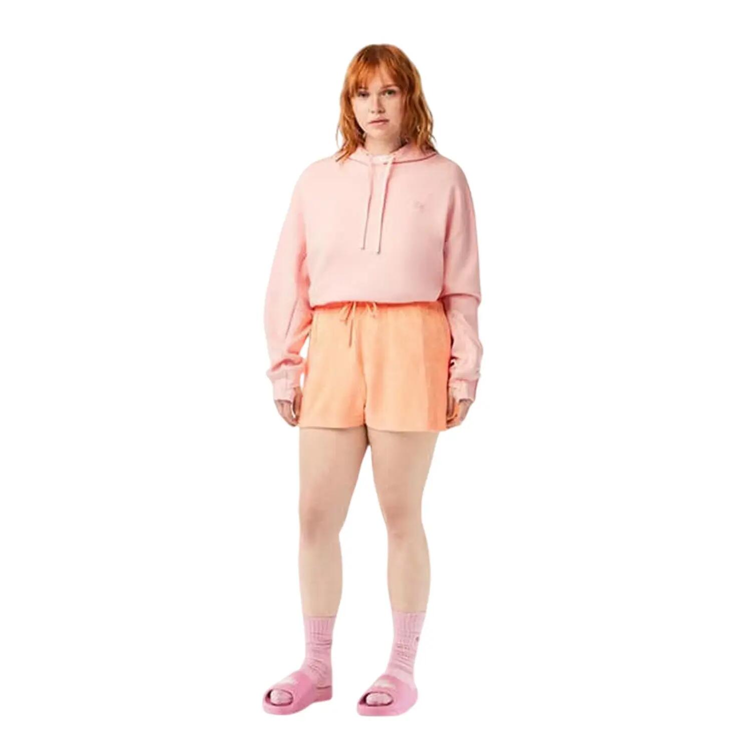 Dames Fleece Shorts (Oranje) 1/5