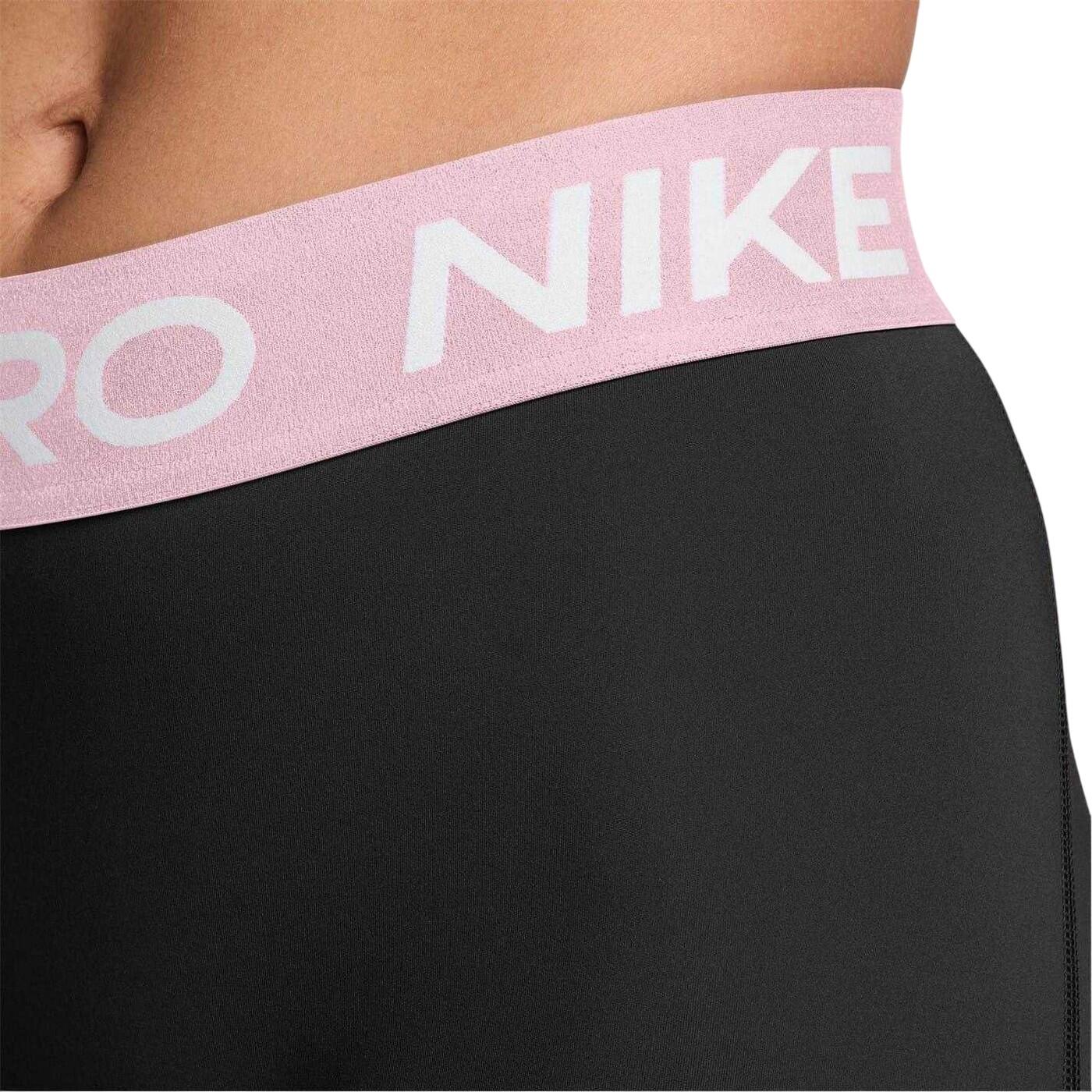 Womens/Ladies Pro Compression Shorts (Black/Pink) 5/5