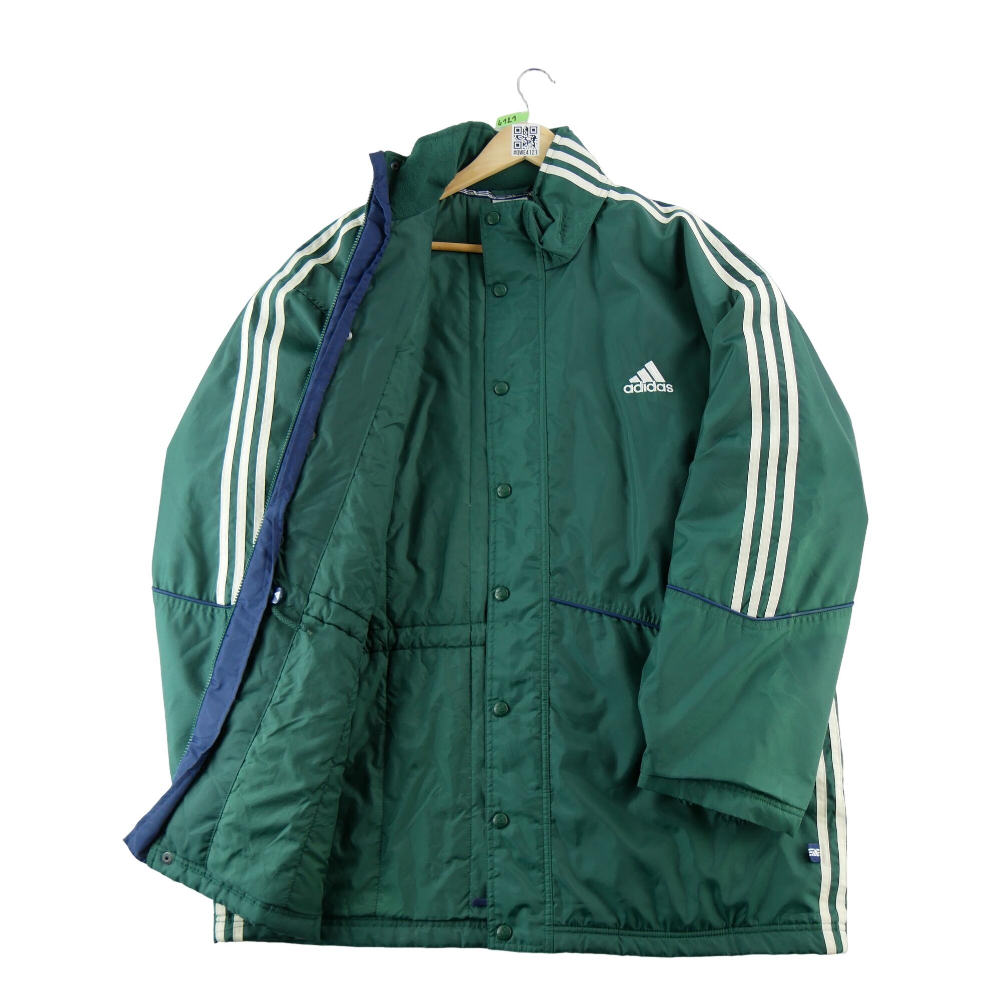 Refurbished - Parka Herren Adidas Vintage Y2K Grün - In sehr gutem Zustand 3/7
