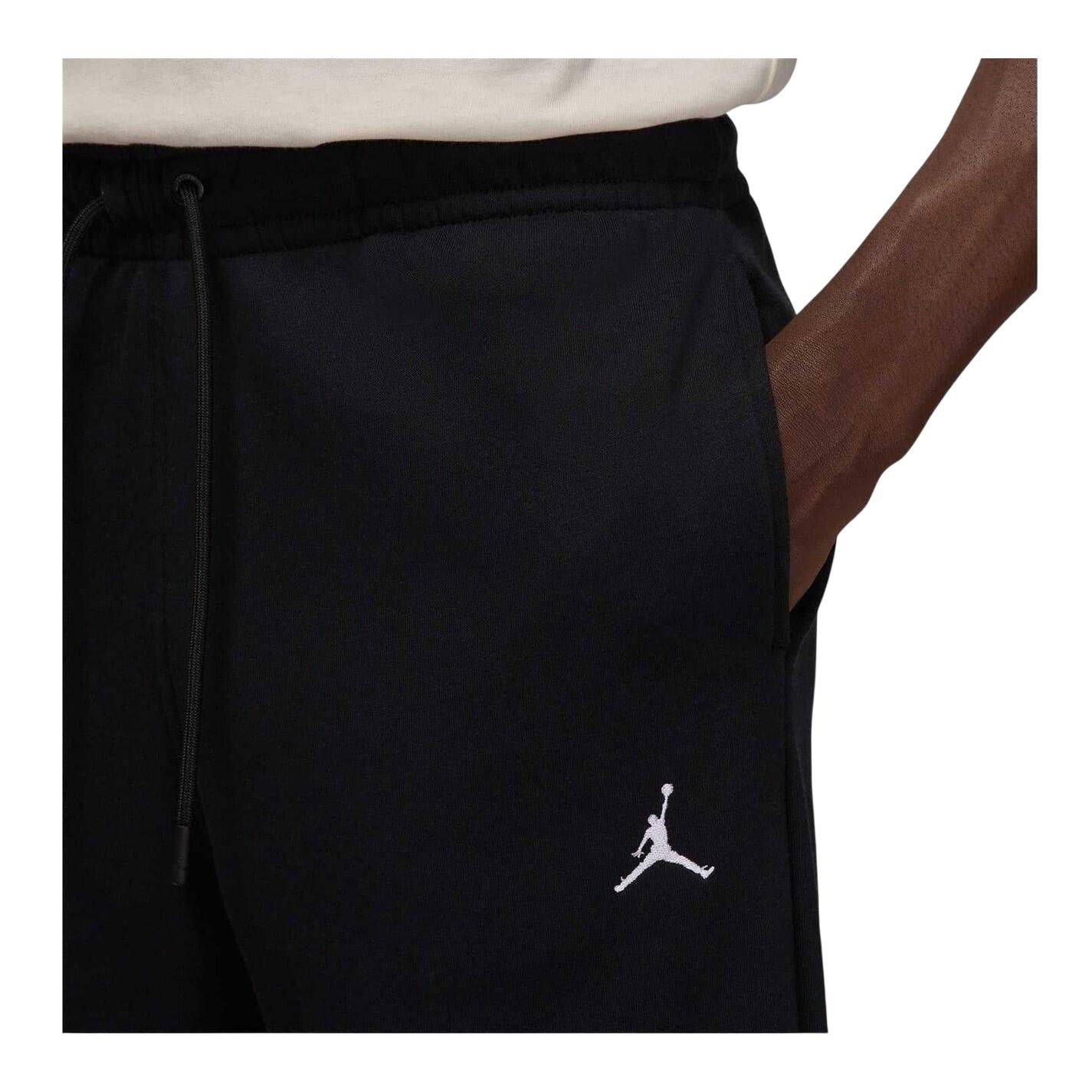 Mens Essential Fleece Joggers (Black) 4/4