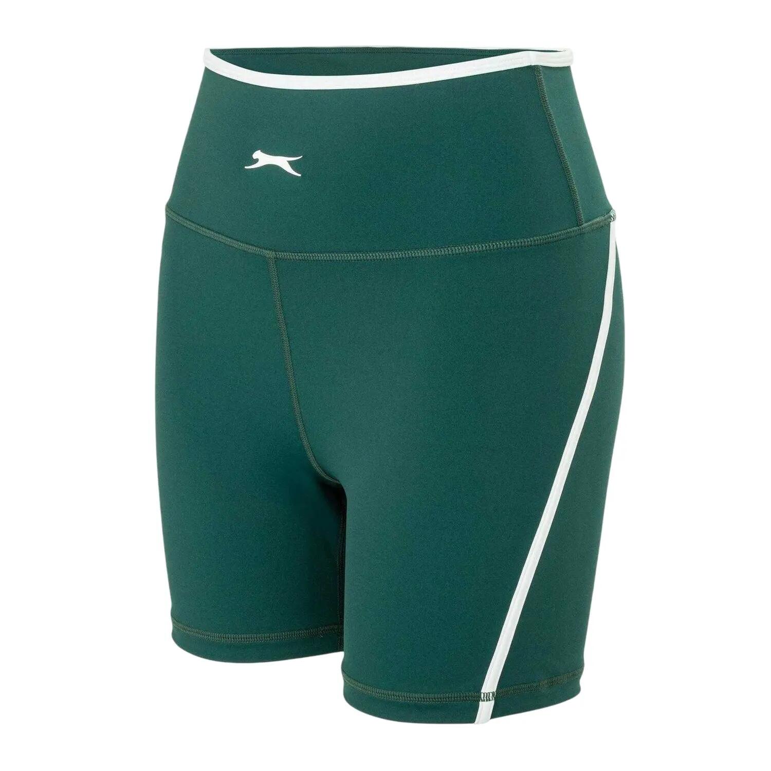 Womens/Ladies Workout Cycling Shorts (Forest Green) 3/4