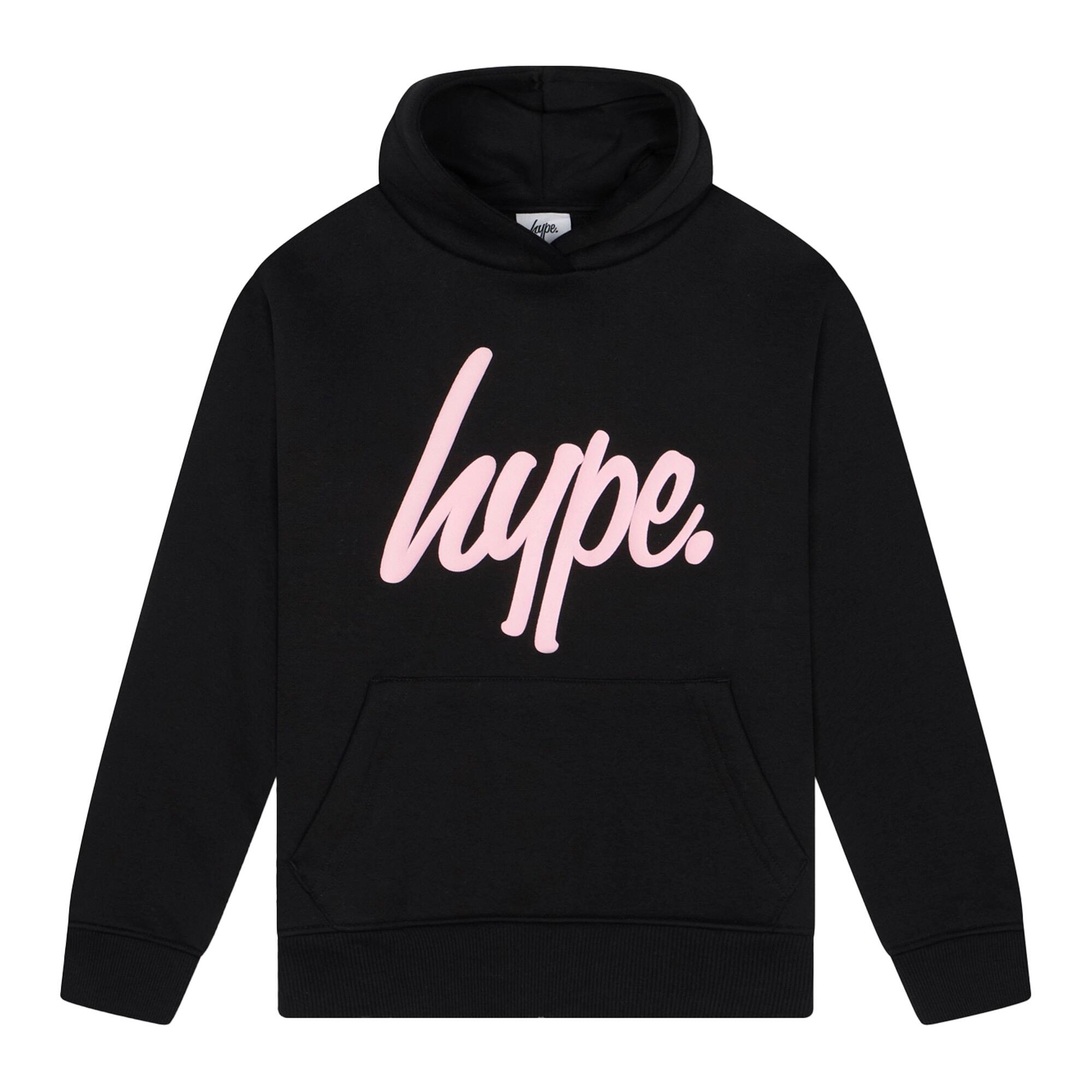 HYPE - Mädchen Trainingsanzug Schwarz Hoodie Jogger Freizeit Set 3/5