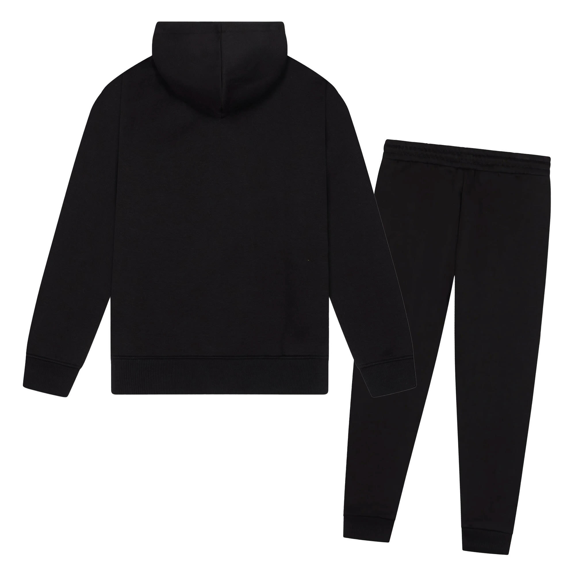 HYPE - Mädchen Trainingsanzug Schwarz Hoodie Jogger Freizeit Set 2/5
