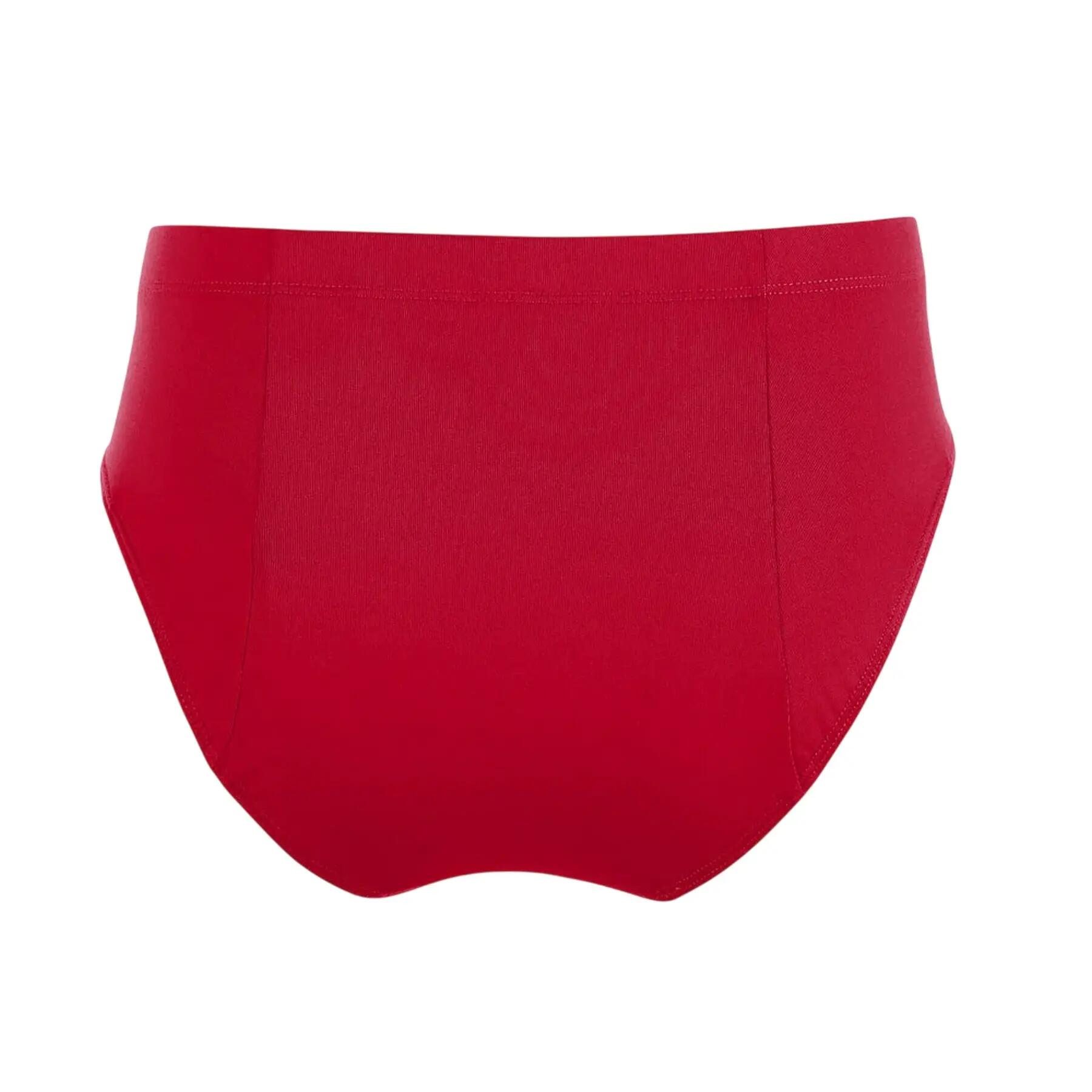 Womens/Ladies Logo Knicker Shorts (University Red) 3/4