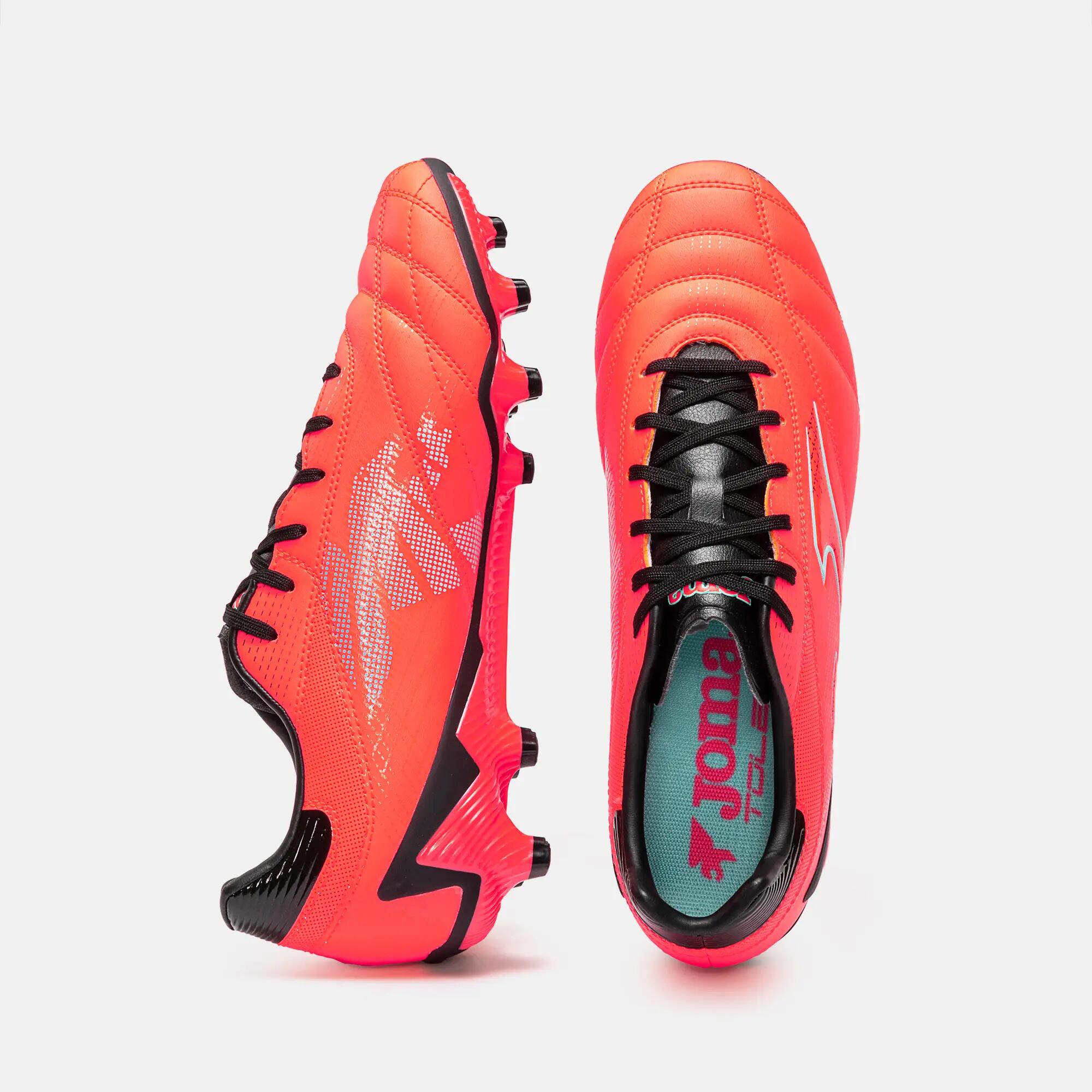 Botas Fútbol Fútbol Adulto Joma Toledo 26 FG Coral 3/4