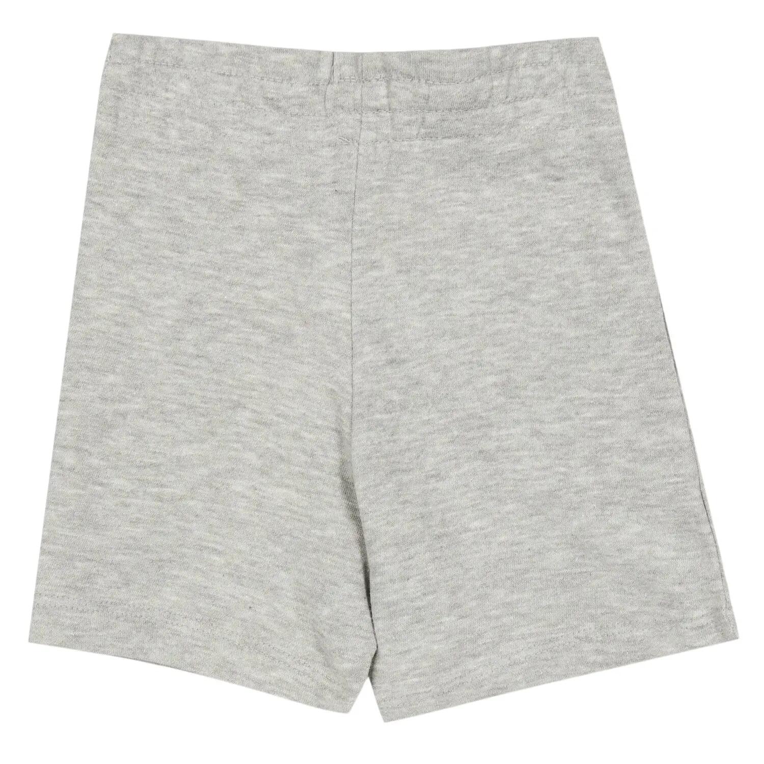 Childrens/Kids Logo Large Pocket Shorts (Light Grey Heather) 2/2