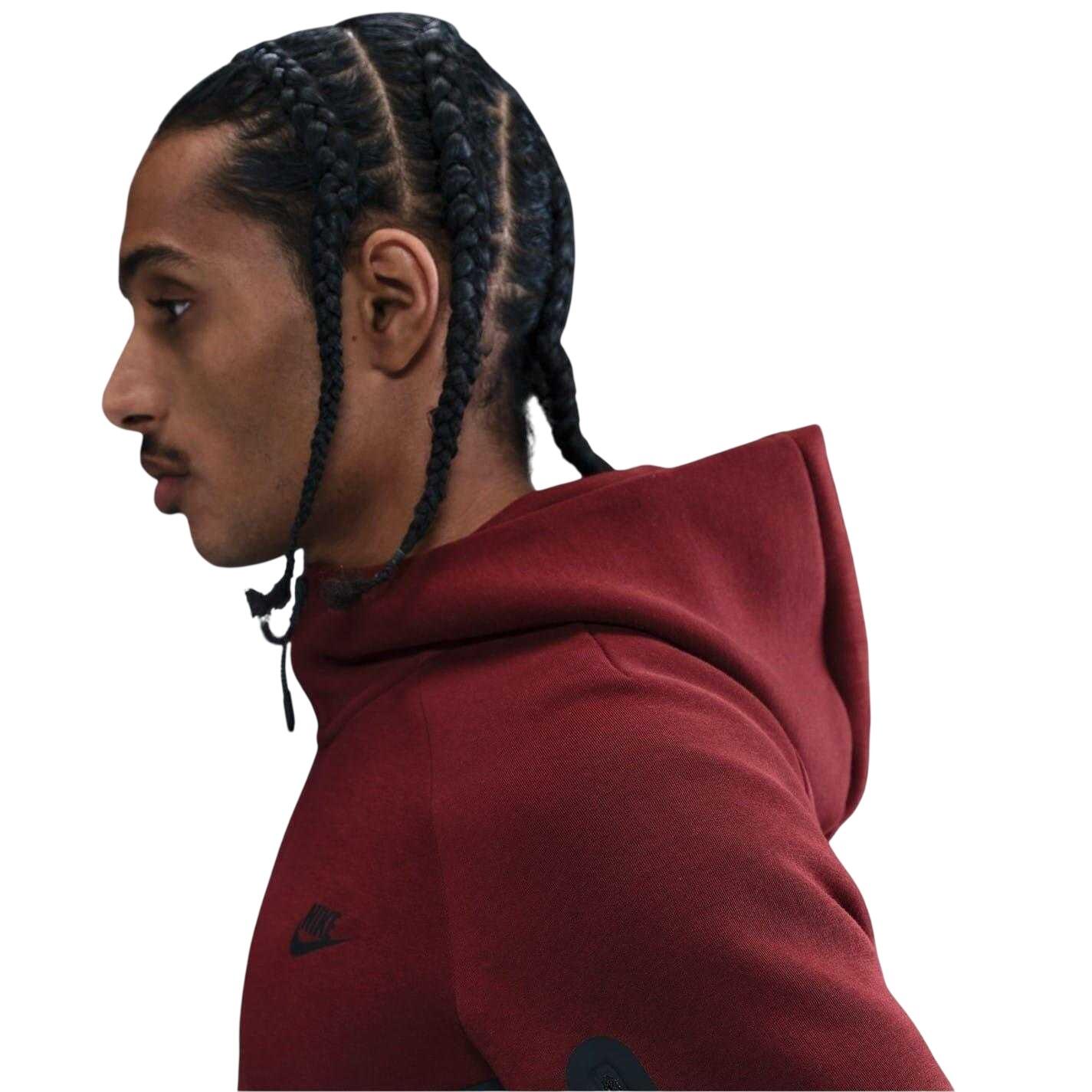 "Tech" Hoodie mit durchgehendem Reißverschluss für Herren Team Rot 4/4