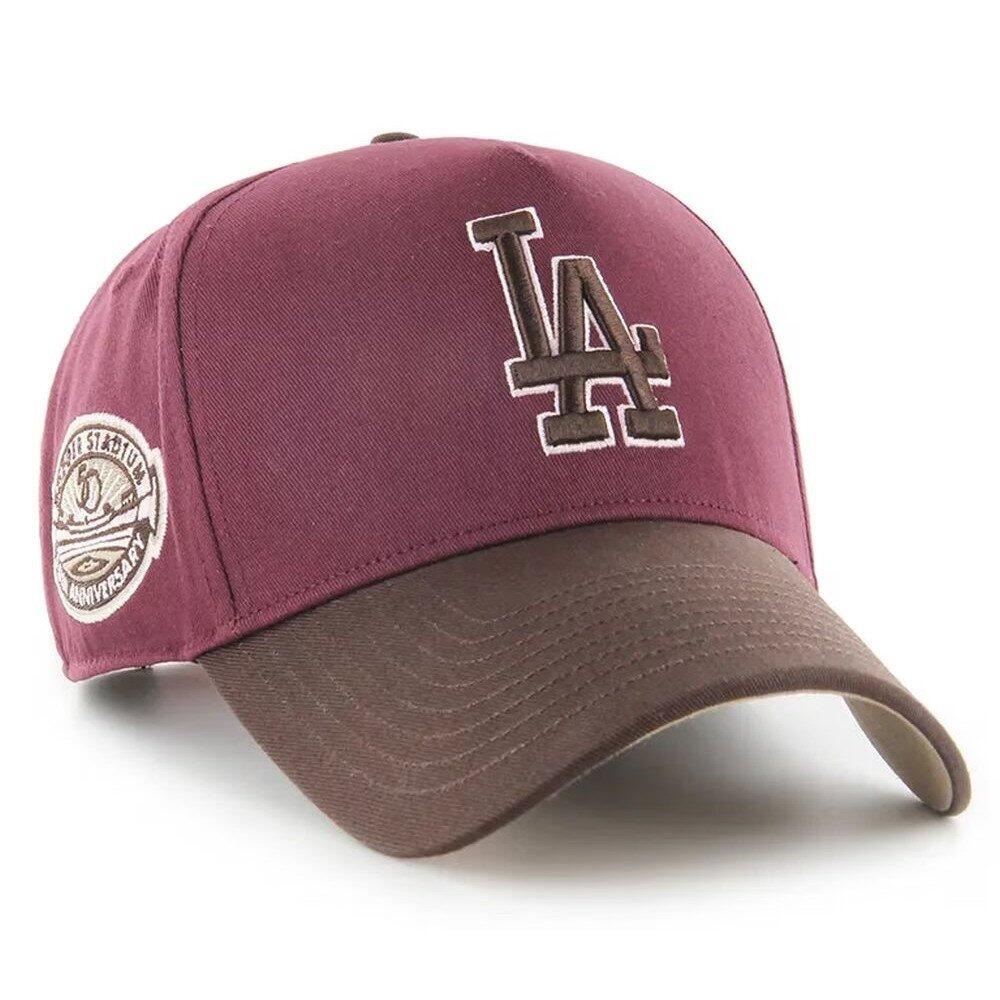 Brand `47 czapka z daszkiem MLB Los Angeles Dodgers bordowa
