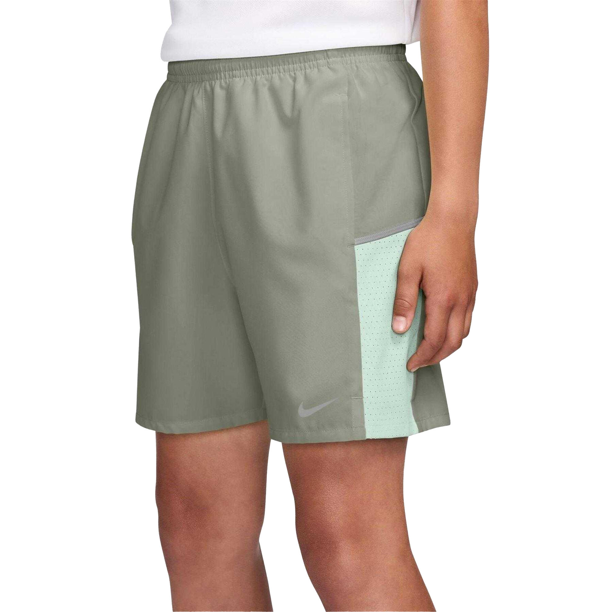 Pantaloncini Da Corsa Donna Nike Miler Abete Rosso Nebbia 3/4