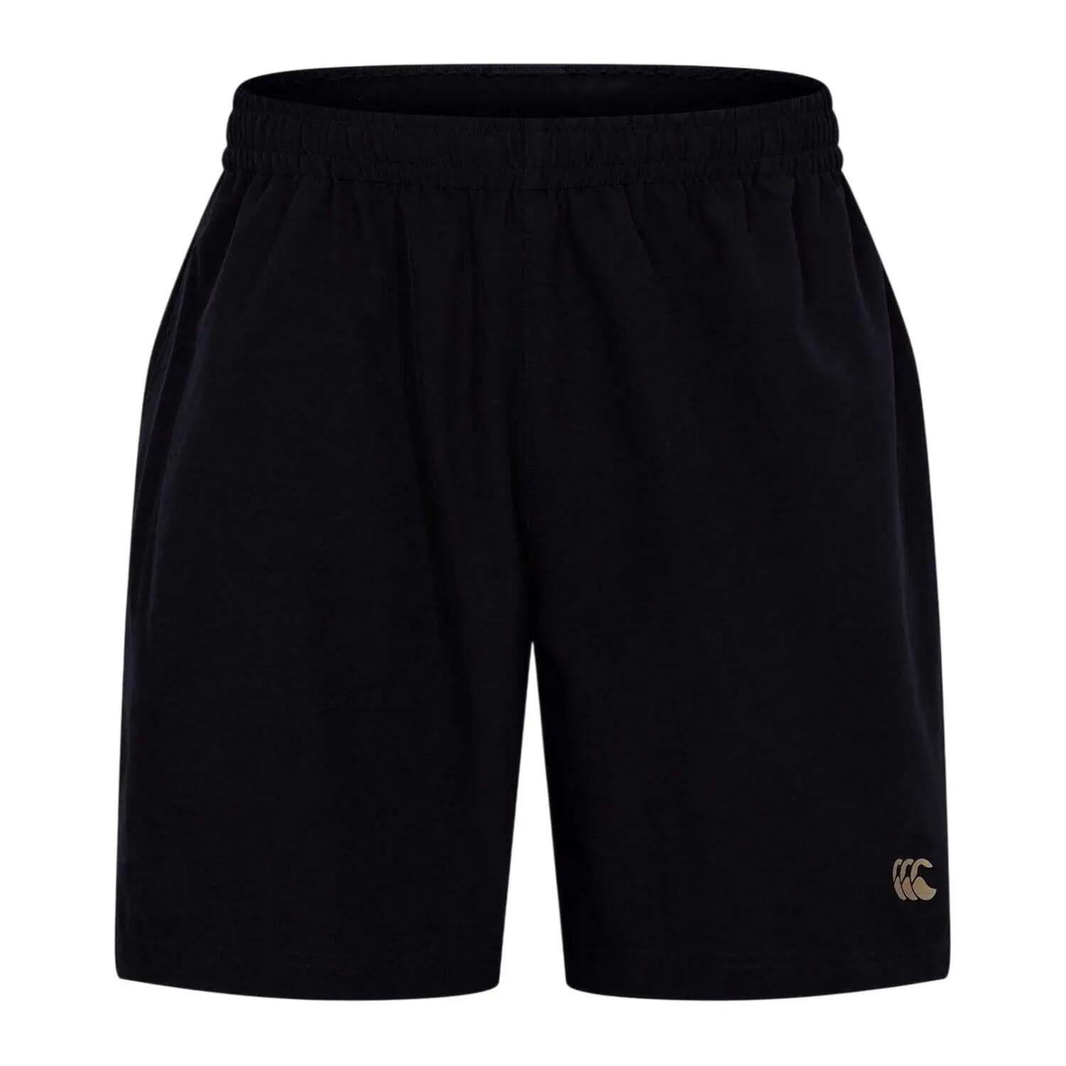 Mens Tempo Elasticated Waist Regular Shorts (Black) 2/4