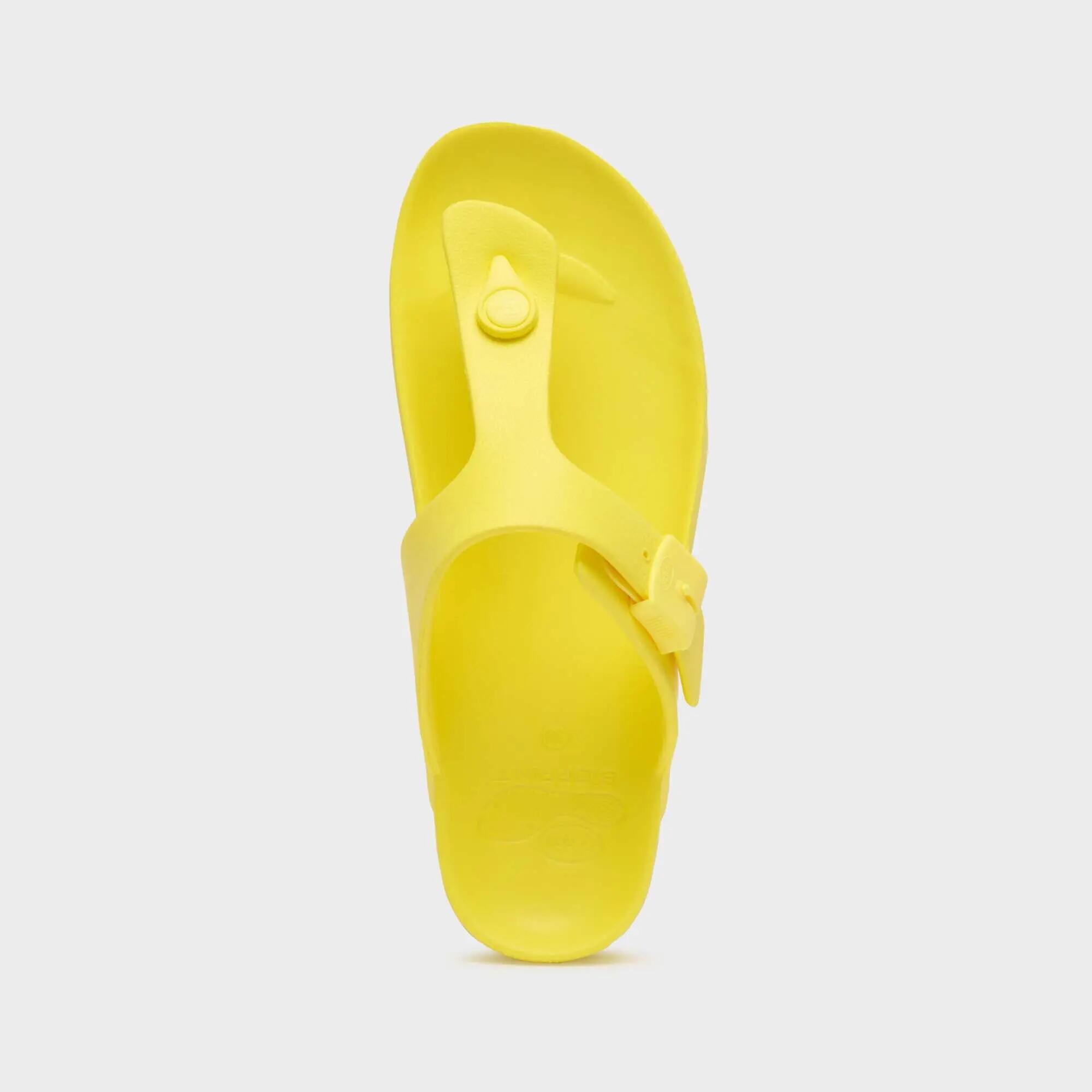 Chinelos de piscina Natação mulher Bahia Flip-Flop Amarelo-limão 3/4