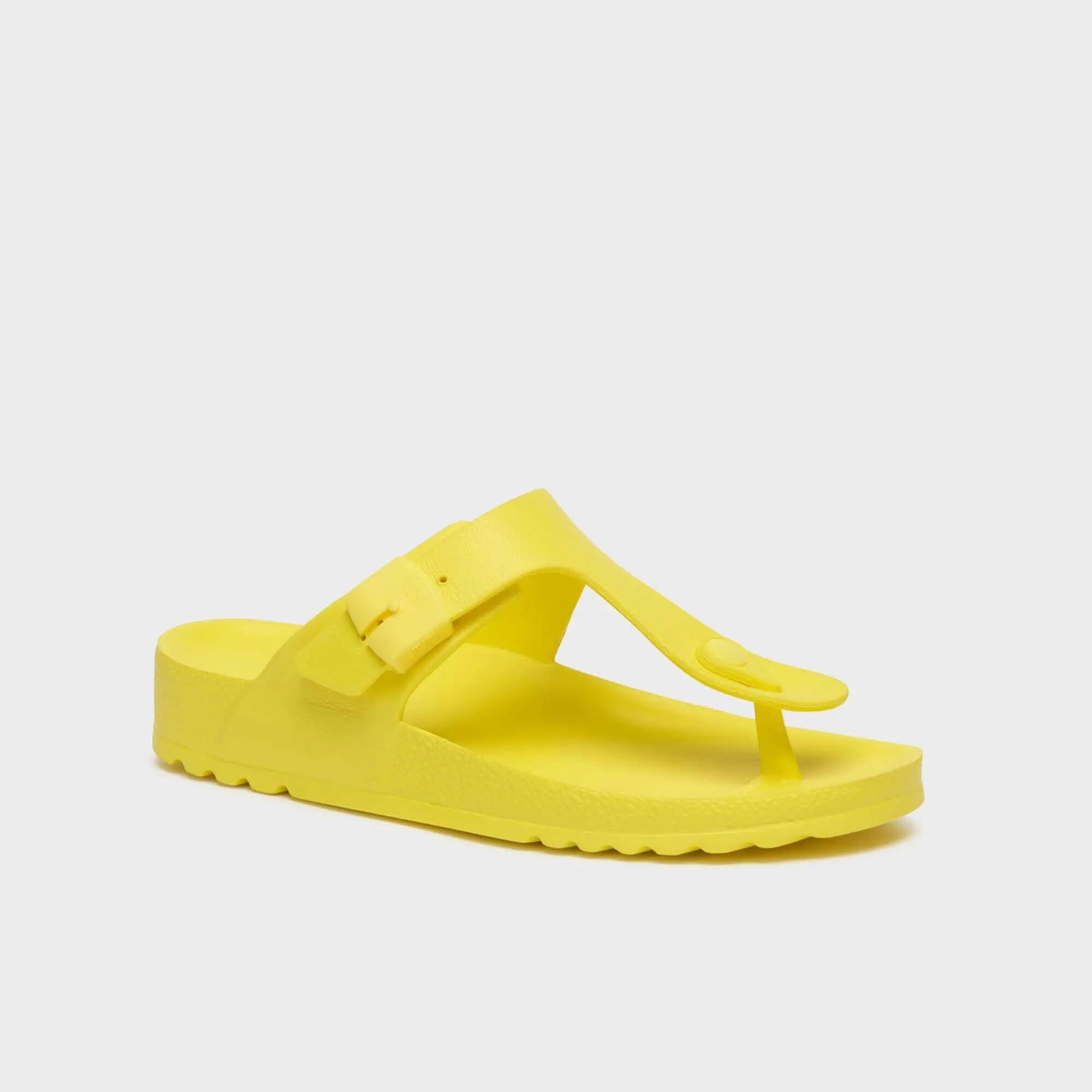 Chinelos de piscina Natação mulher Bahia Flip-Flop Amarelo-limão 2/4
