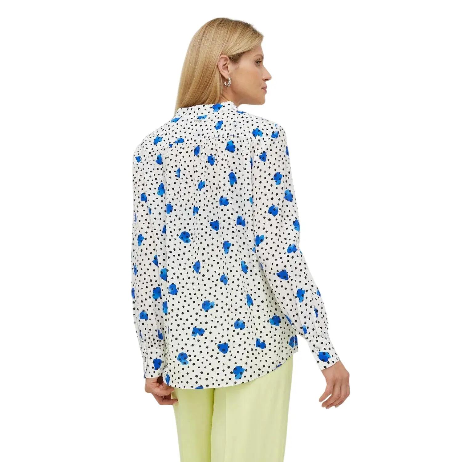 Camicetta A Pois Manica Lunga Donna Boss Beige 3/4