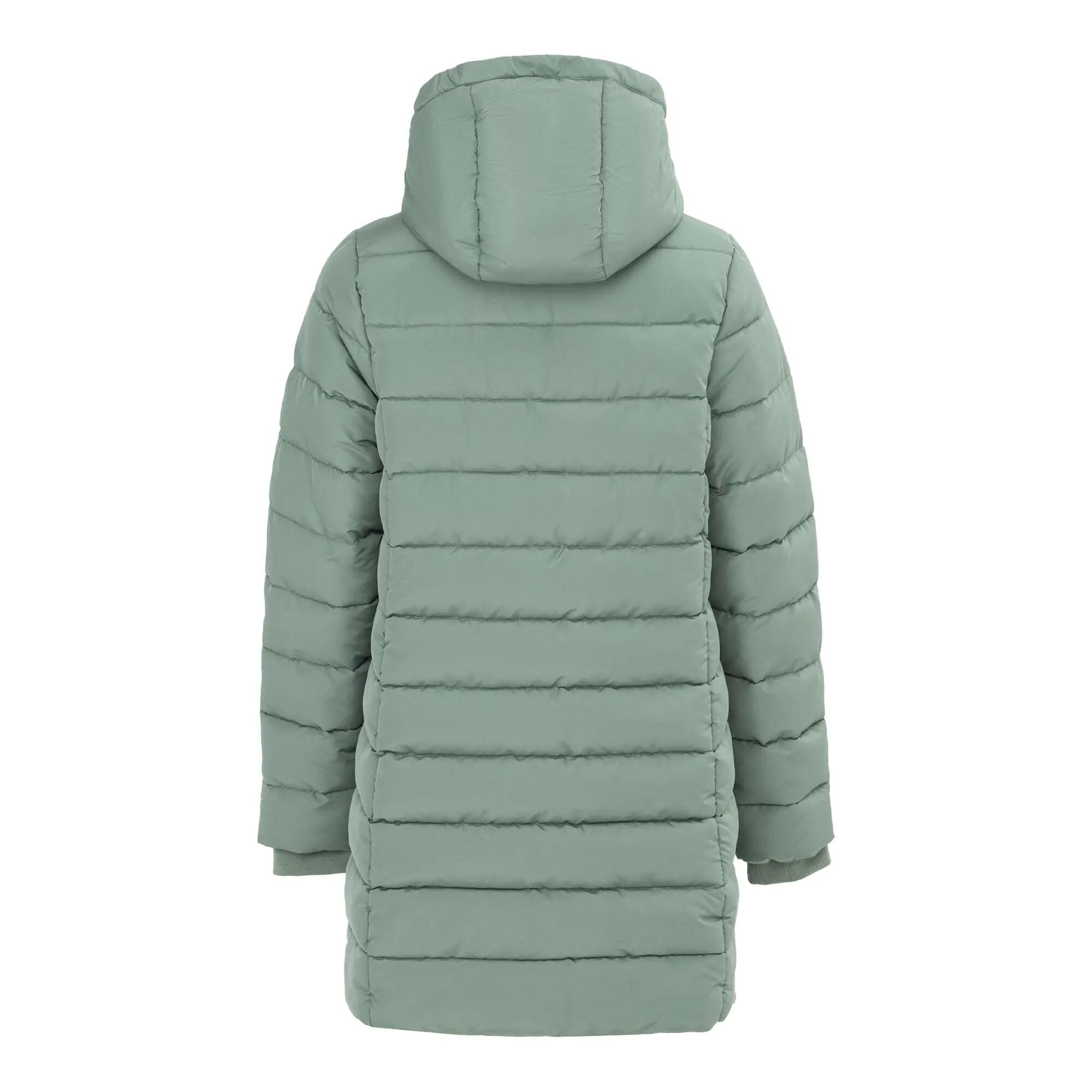 Steppjacke für , MidiLänge, Polyester Damen Helles Khaki 2/3