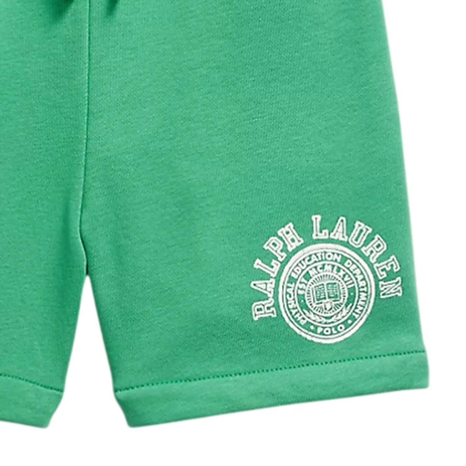 Short Motif/style Logo POLO Enfant (Vert) 2/3