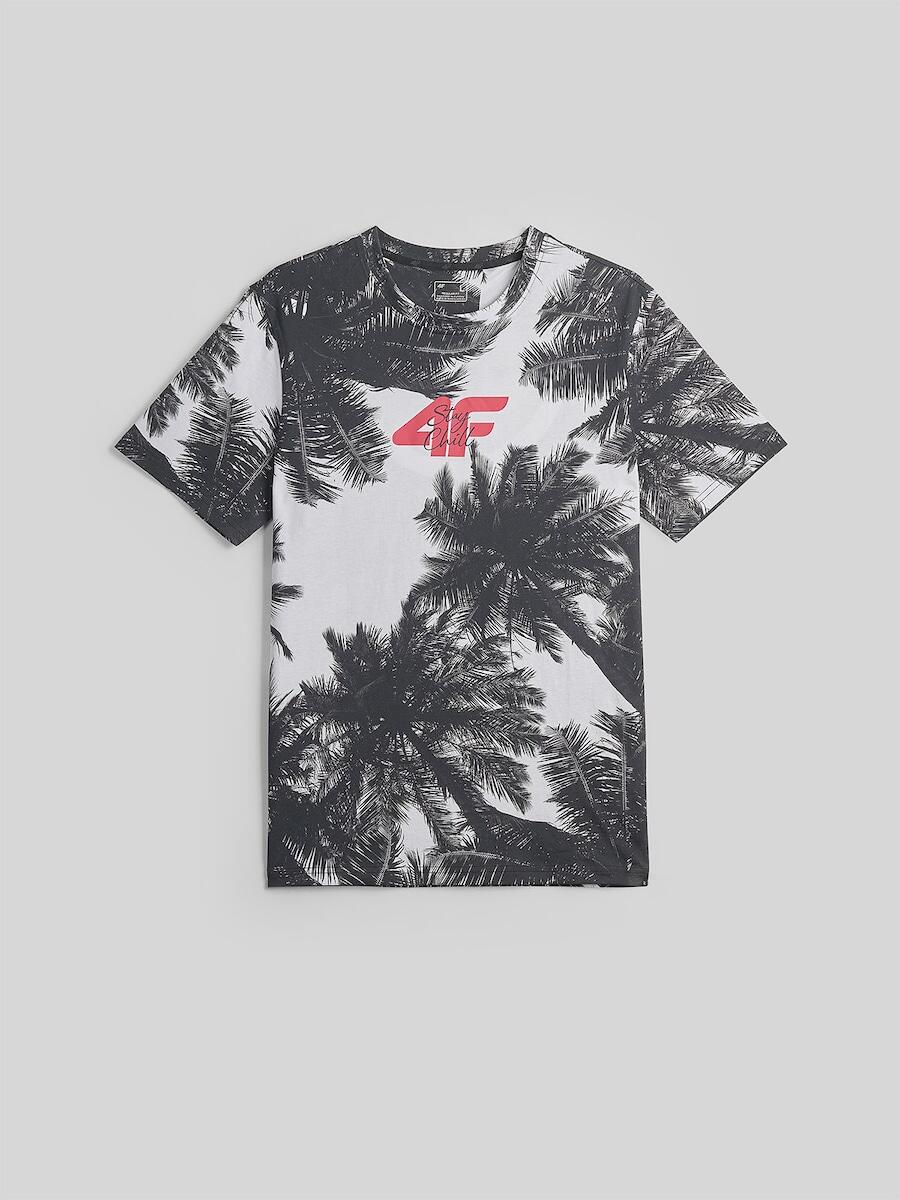 T-shirt bawełniany męski 4F 4FRSS26TTSHM4302 4/4