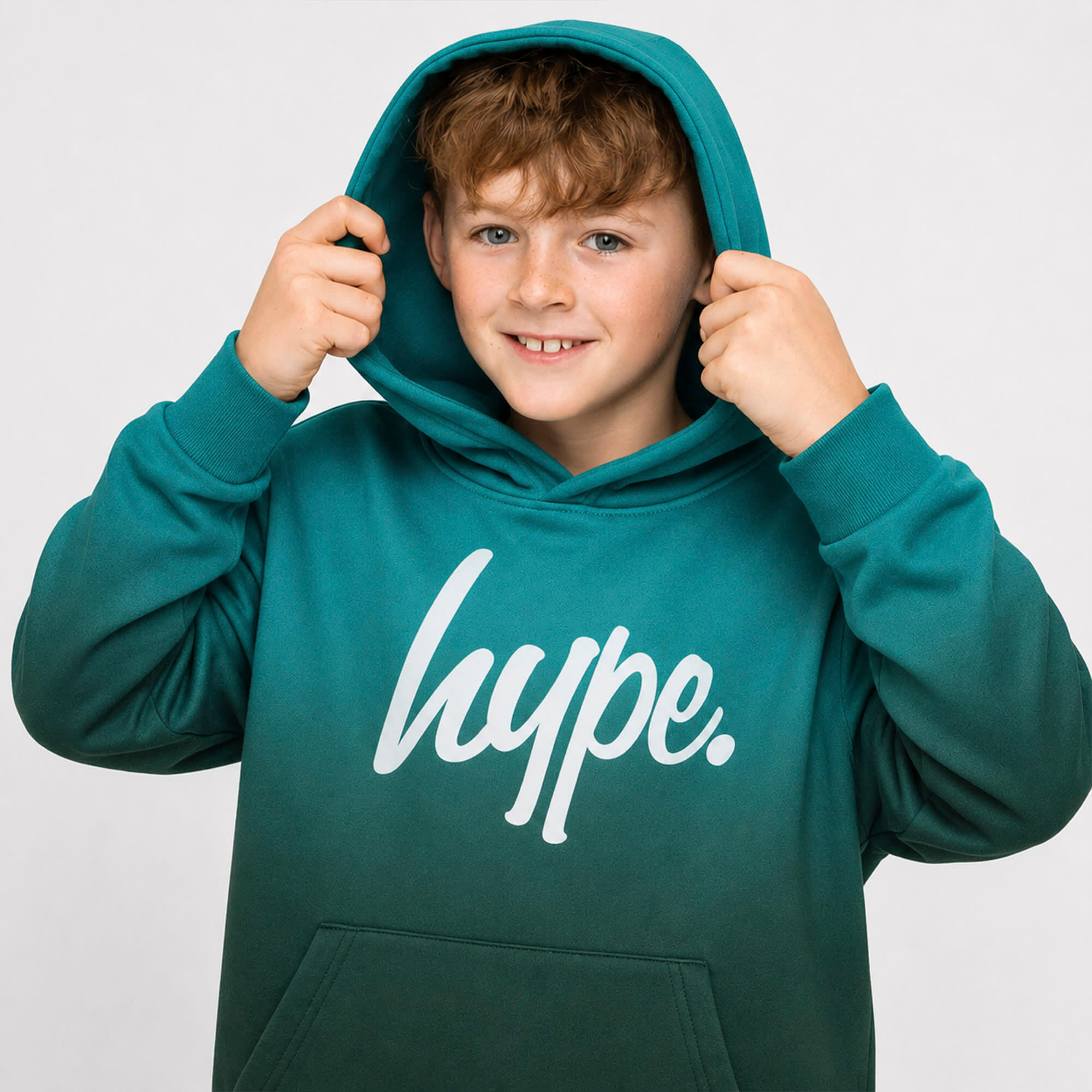 HYPE - Jungen Hoodie Teal Ombre Weich Freizeit Sweatshirt Komfort 5/5
