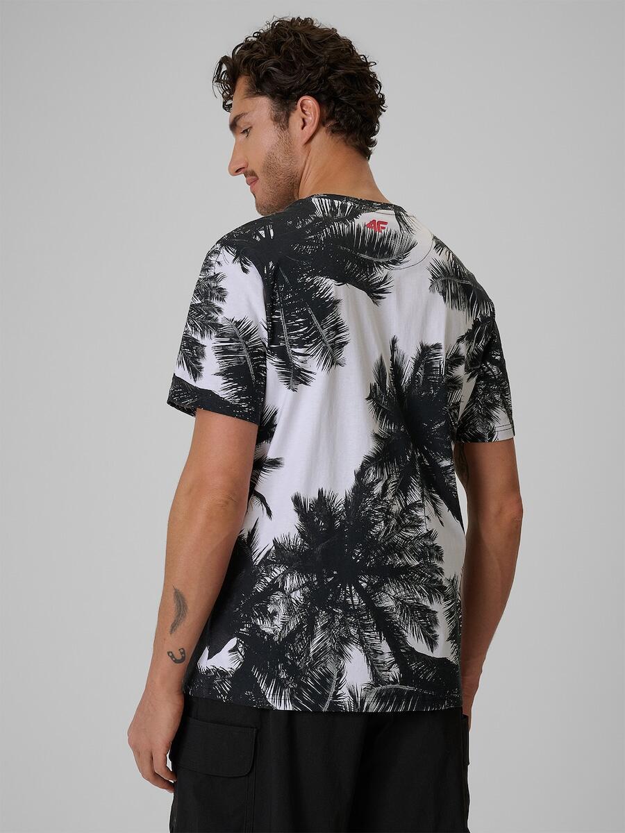T-shirt bawełniany męski 4F 4FRSS26TTSHM4302 2/4