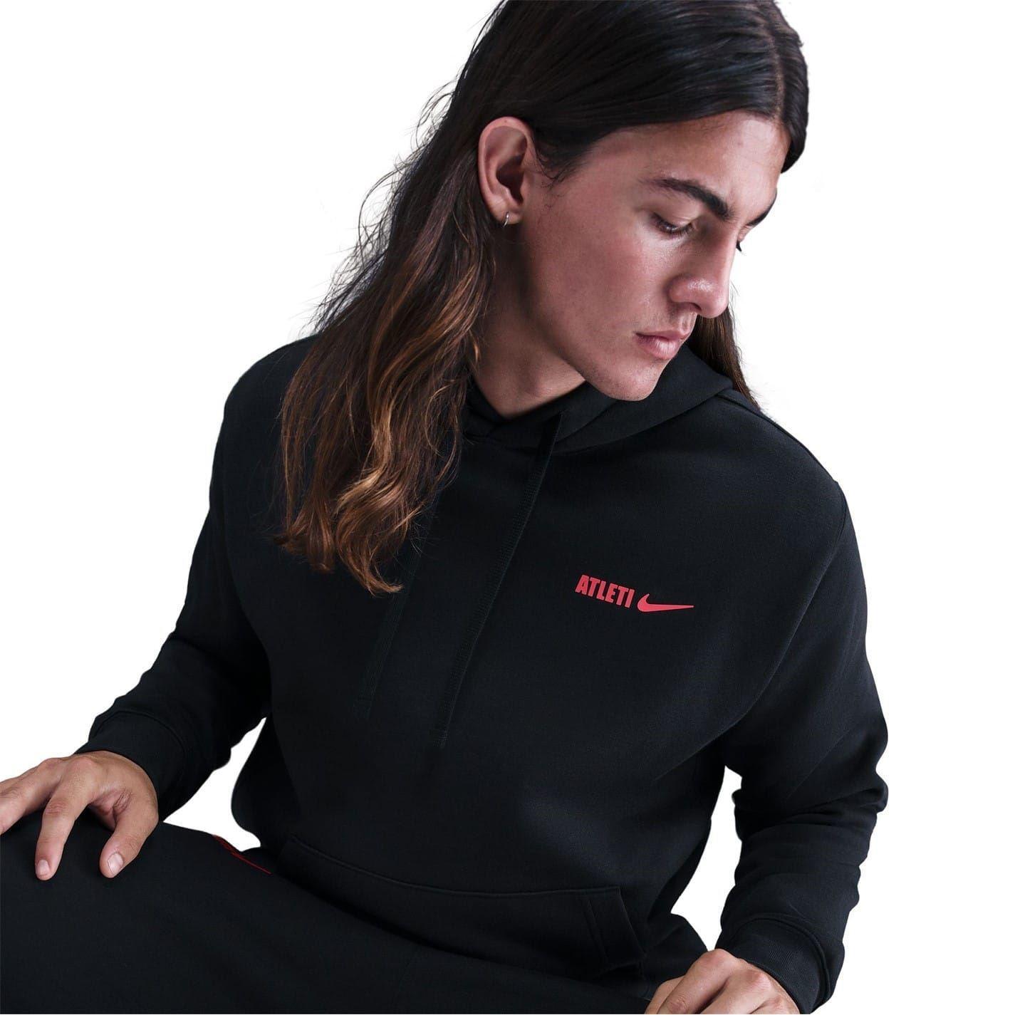 Mens Atltico Madrid Hoodie (Black/Red) 4/5