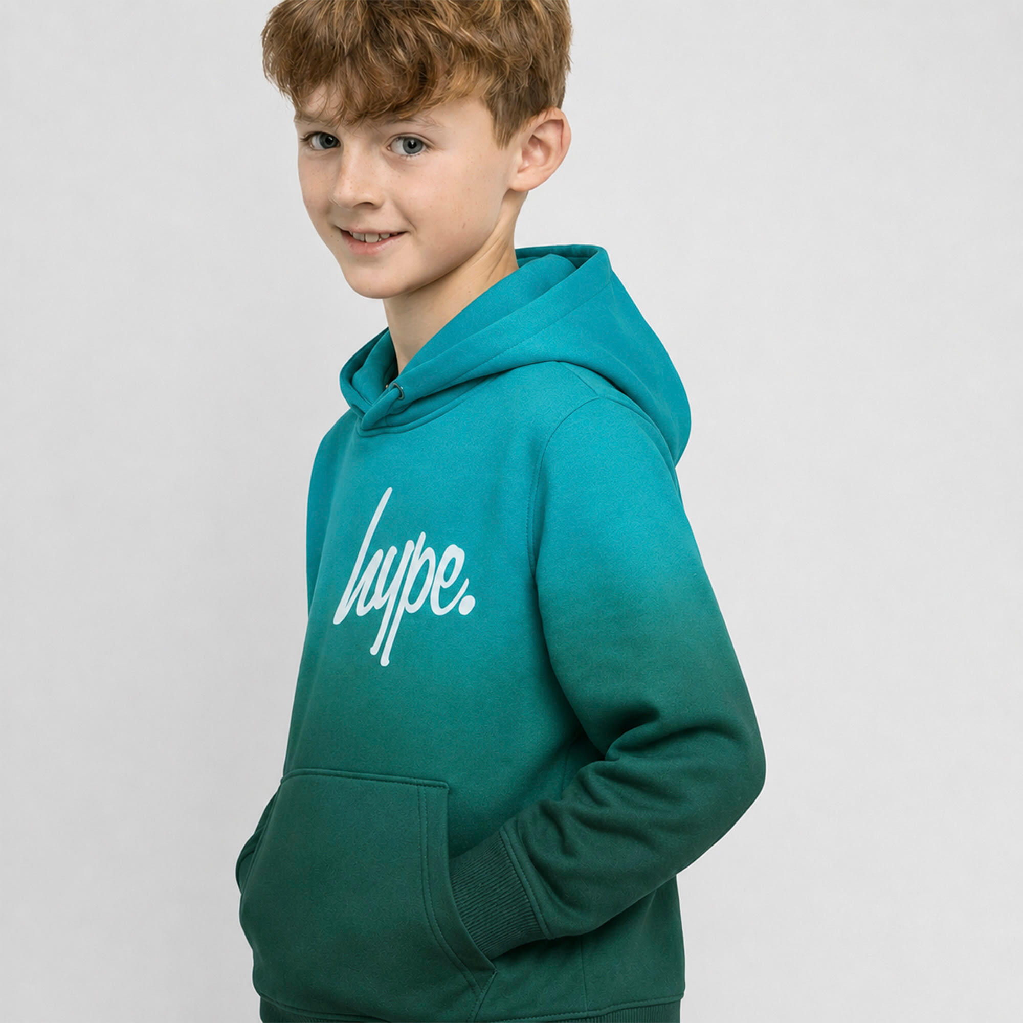 HYPE - Jungen Hoodie Teal Ombre Weich Freizeit Sweatshirt Komfort 4/5