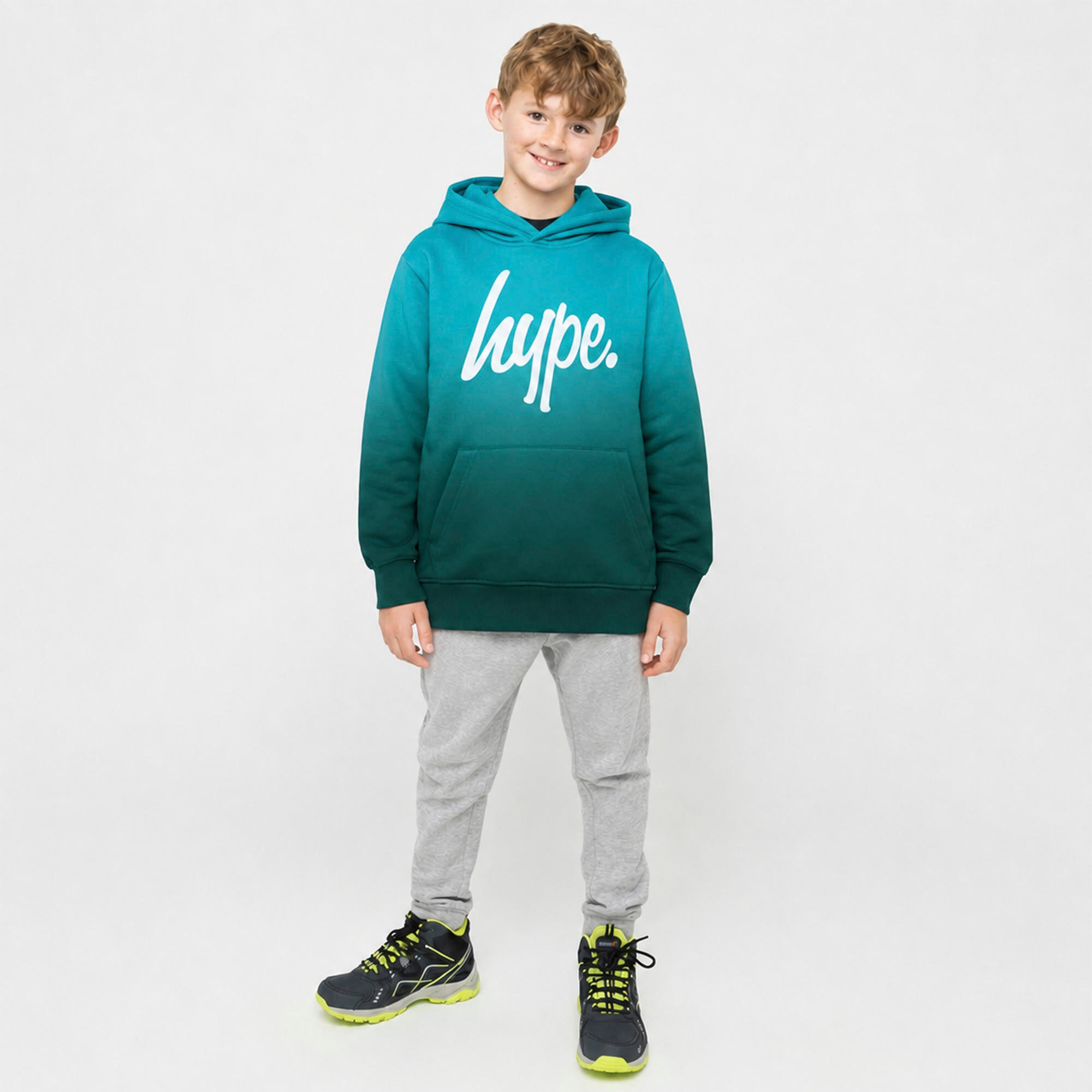 HYPE - Jungen Hoodie Teal Ombre Weich Freizeit Sweatshirt Komfort 3/5