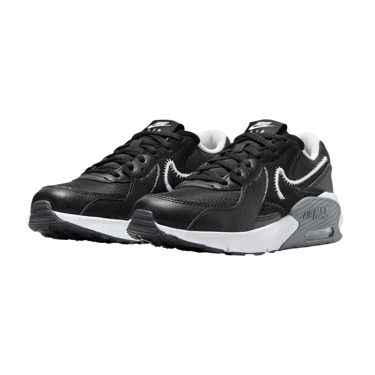 Childrens/Kids Air Max Excee Shoes (Black/White) 5/5