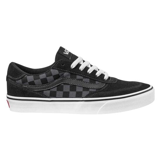 Scarpe Sportive A Scacchi Pelle Scamosciata Taglio BassoUomo Vans Brooklyn Nero