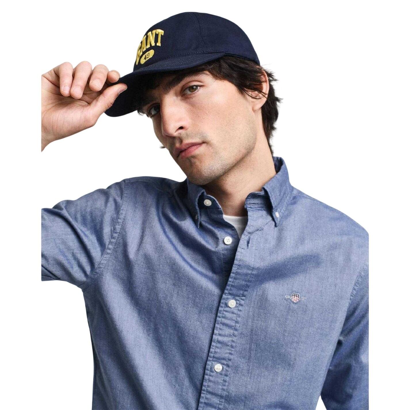 Camicia Button Down Oxford Uomo Gant Classic Blu 4/5