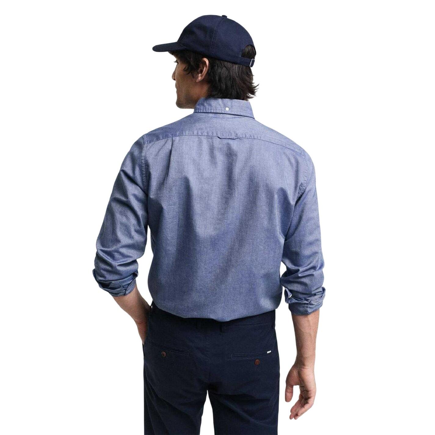 Camicia Button Down Oxford Uomo Gant Classic Blu 3/5