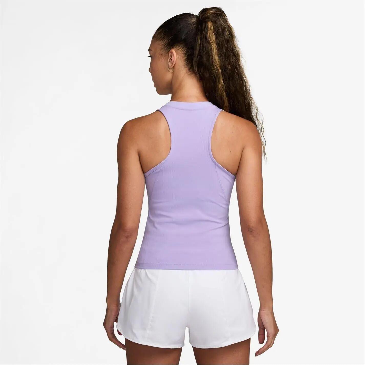 Camiseta Sin Mangas Court Advantage para Mujer Hortensia Púrpura 3/4