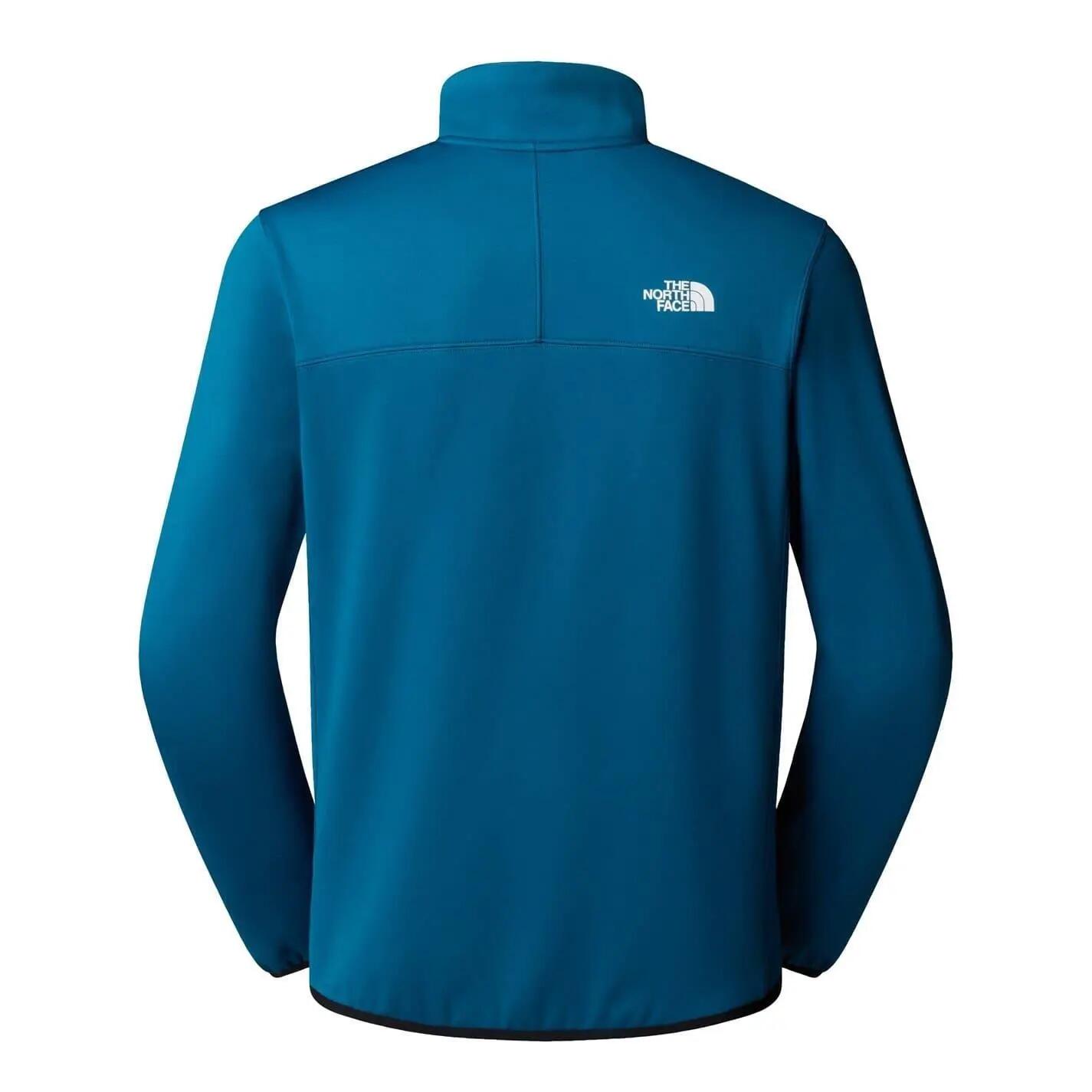 Fleecejacke für , Durchgehender Reißverschluss Herren Graublau 3/4
