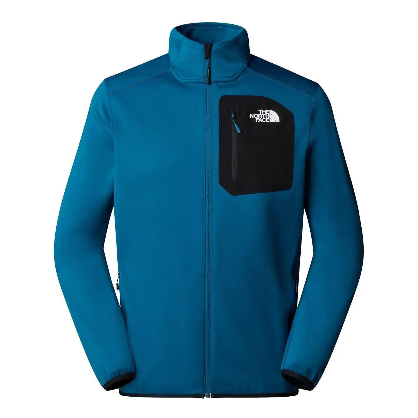 Fleecejacke für , Durchgehender Reißverschluss Herren Graublau 2/4