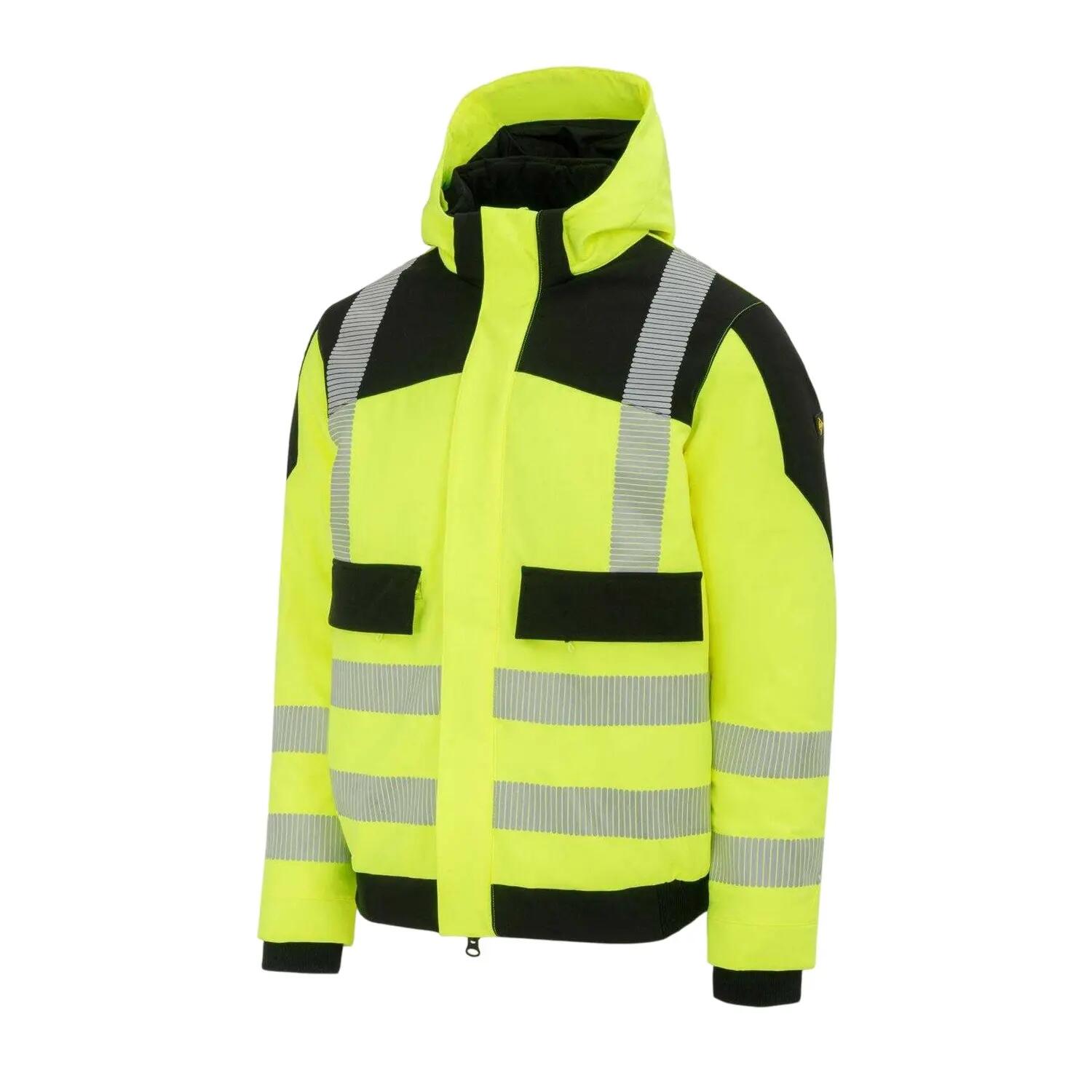 Veste Sécurité Motif/style Haute Visibilité PRO Homme (Jaune) 5/5