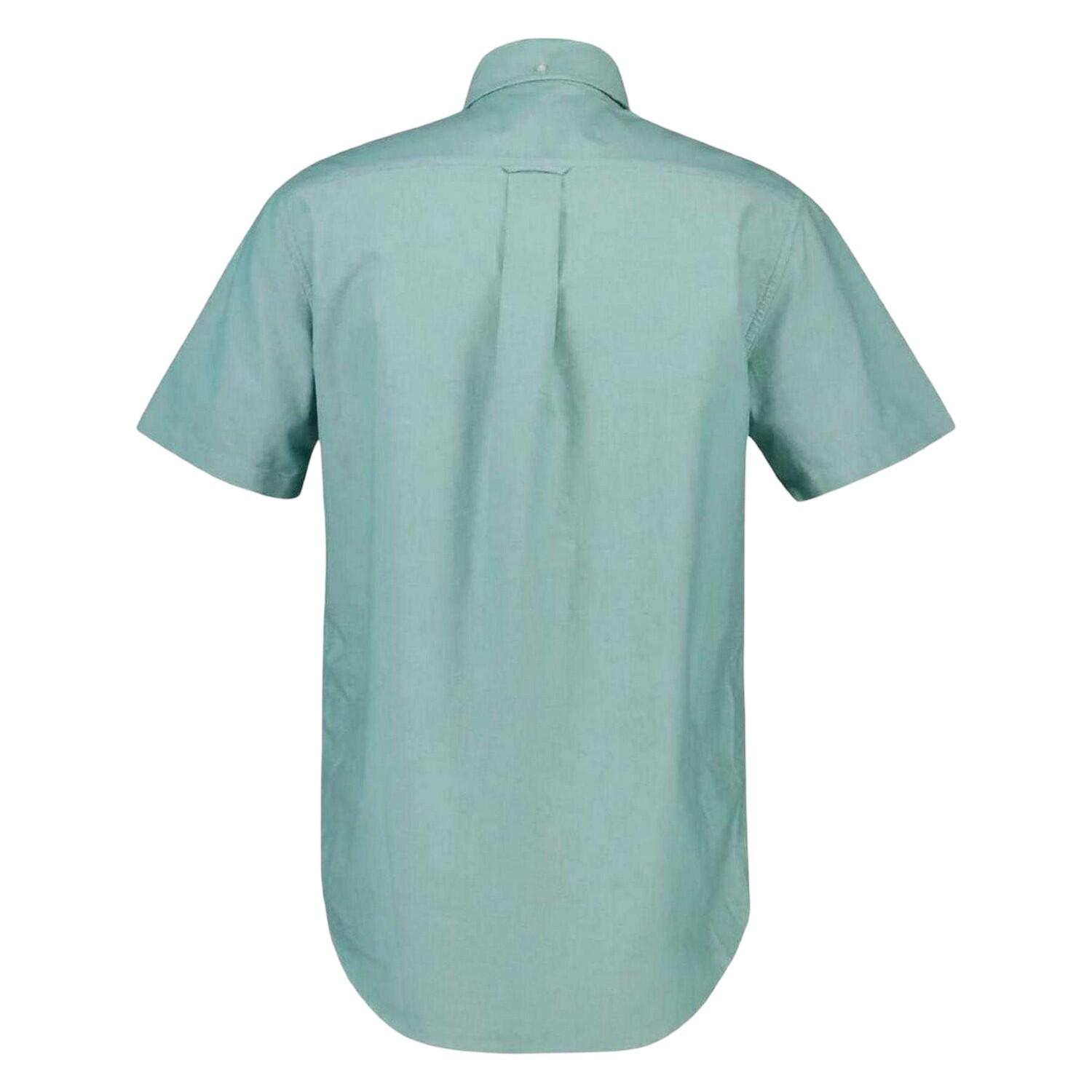 Camicia Button Down Oxford Maniche Corte Uomo Gant Classic Verde 3/3