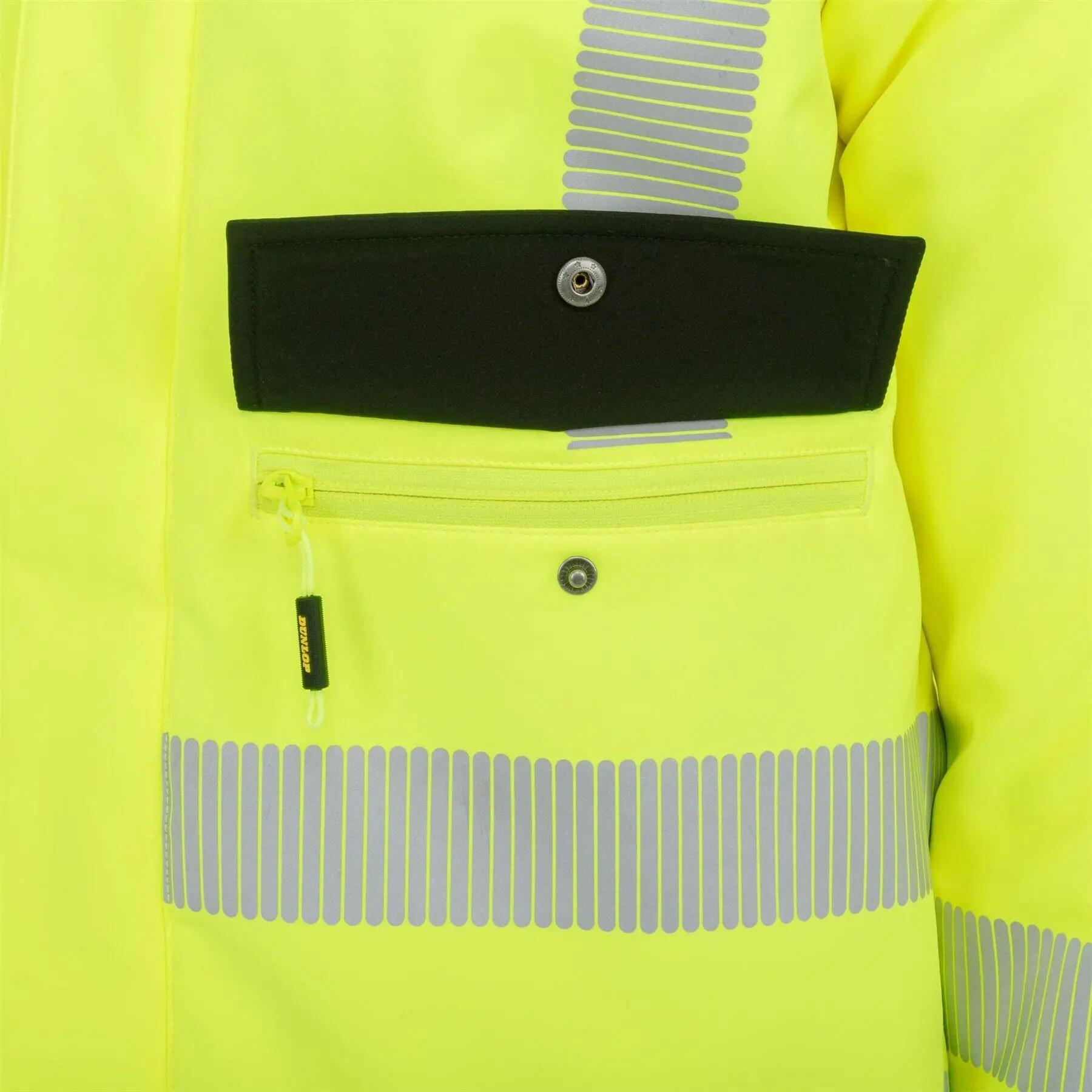 Veste Sécurité Motif/style Haute Visibilité PRO Homme (Jaune) 3/5