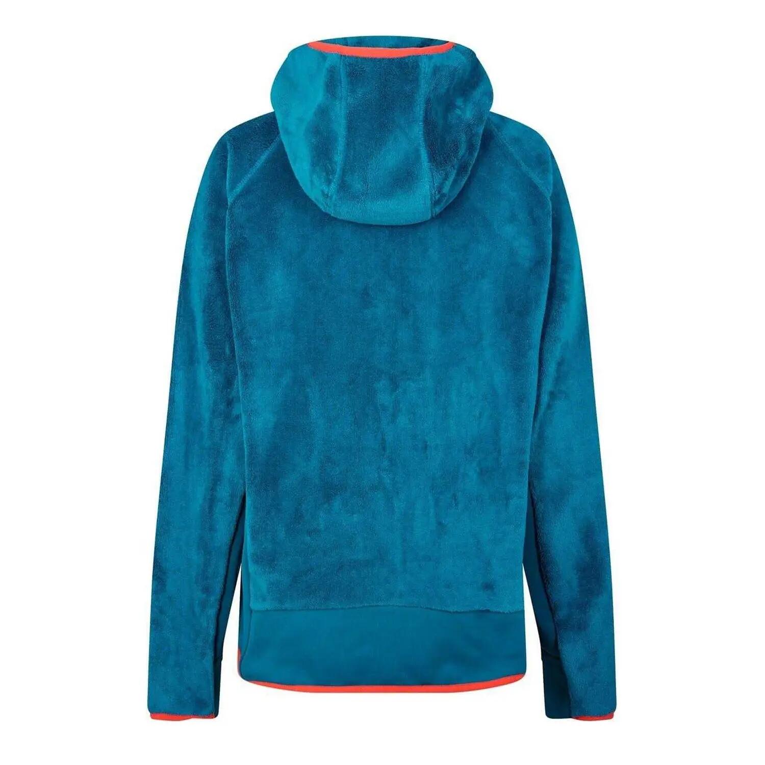 "Rotwand" Kapuzenpullover für Damen Blau 2/3