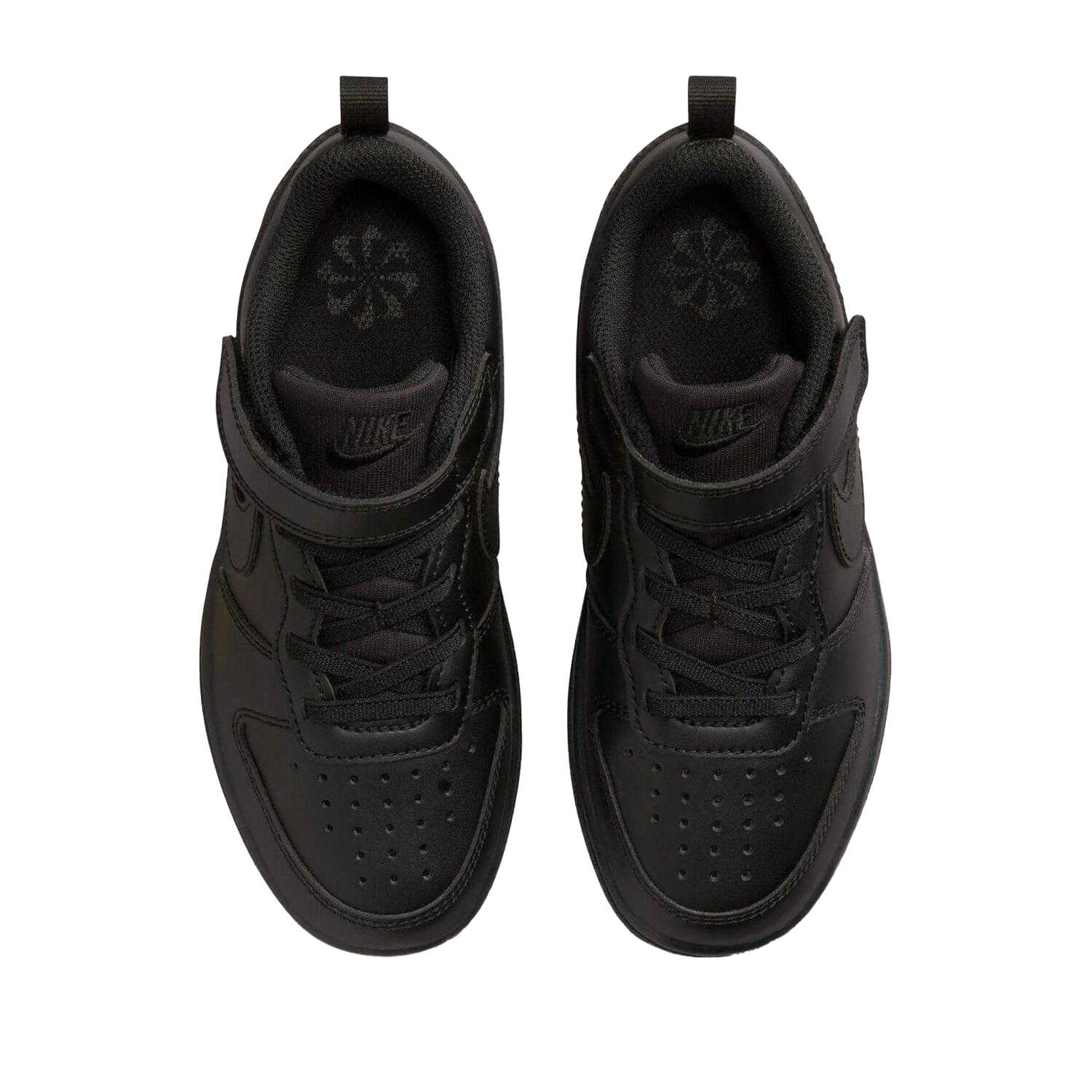 Boys Court Borough Cupsole Trainers (Black) 4/5