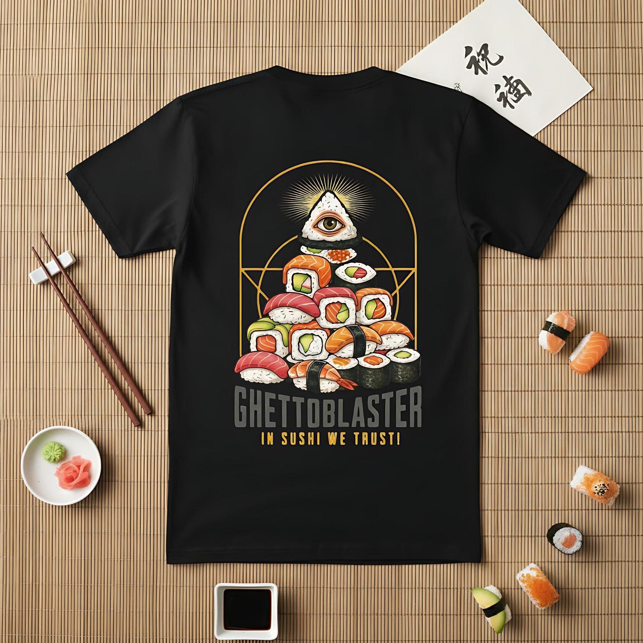 Tricou Seria Trust Sushi-Negru-Streetwear