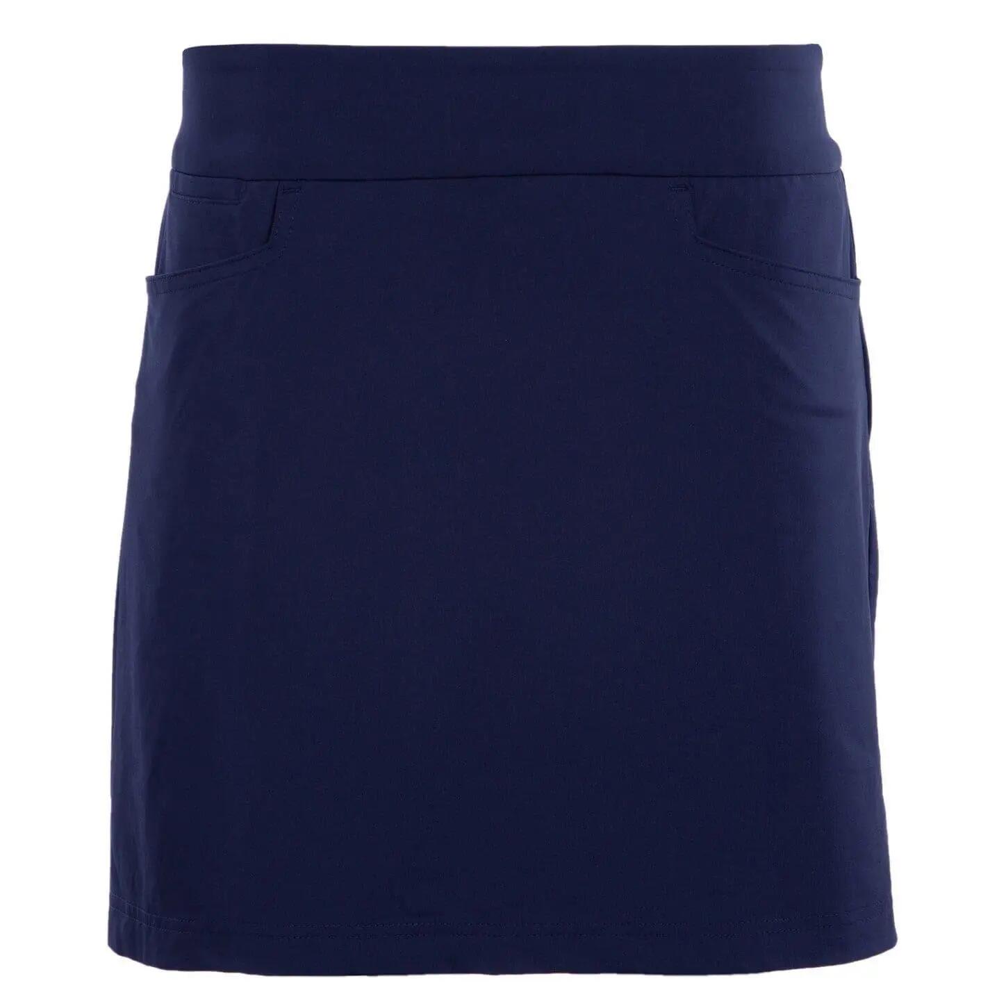 Womens/Ladies Plain Golf Skort (Navy) 2/4