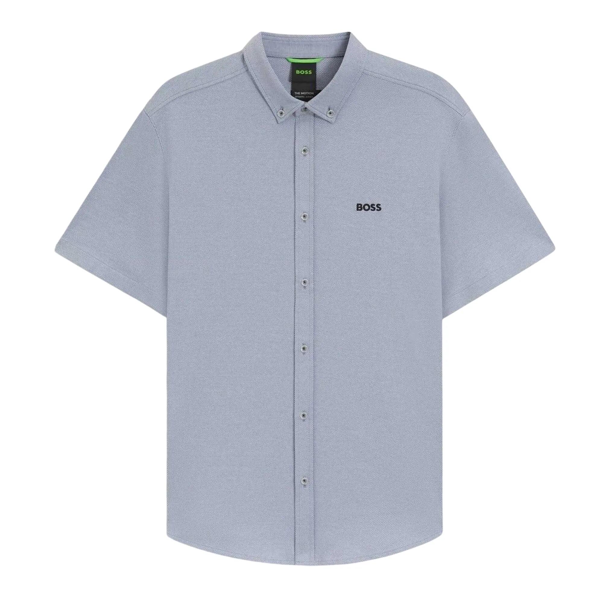 Camicia Button Down Uomo Boss B Motion Grigio 2/3