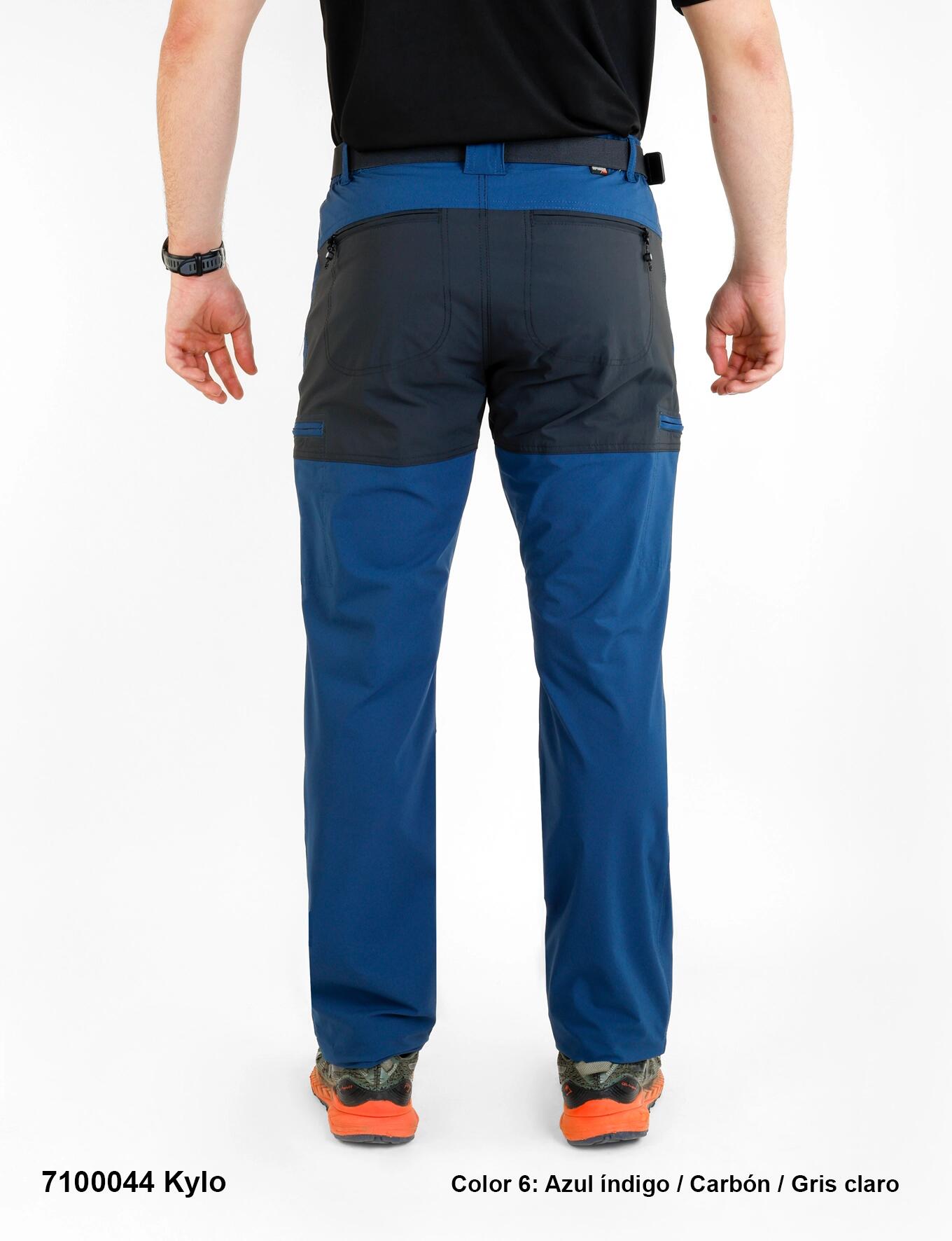 Pantalón - Trekking - Nylon-elastán, cinturilla integrada - Azul 2/3