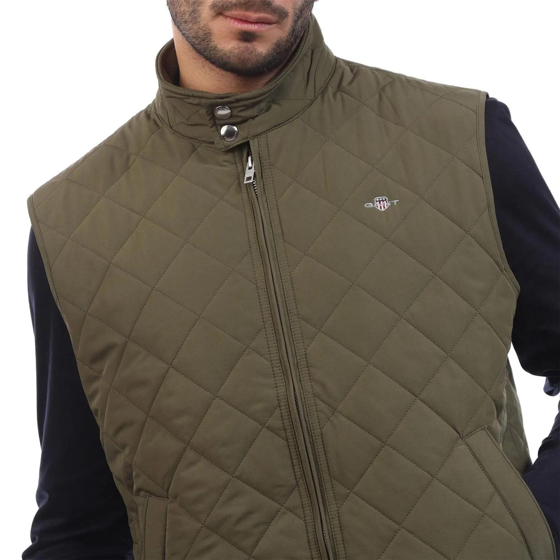 Gilet Trapuntato Uomo Gant Verde 4/4