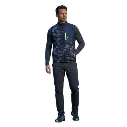 Gilet De Course Motif/style Camouflage LIGHTNING TEAM Homme (Noir)
