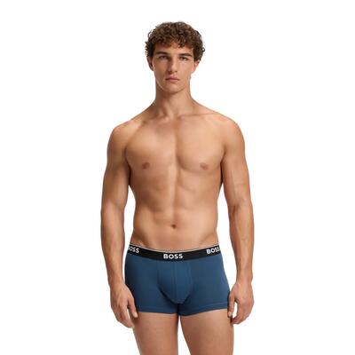 Boxershorts met logo voor heren (set van 3) (blauw/teal/navy)