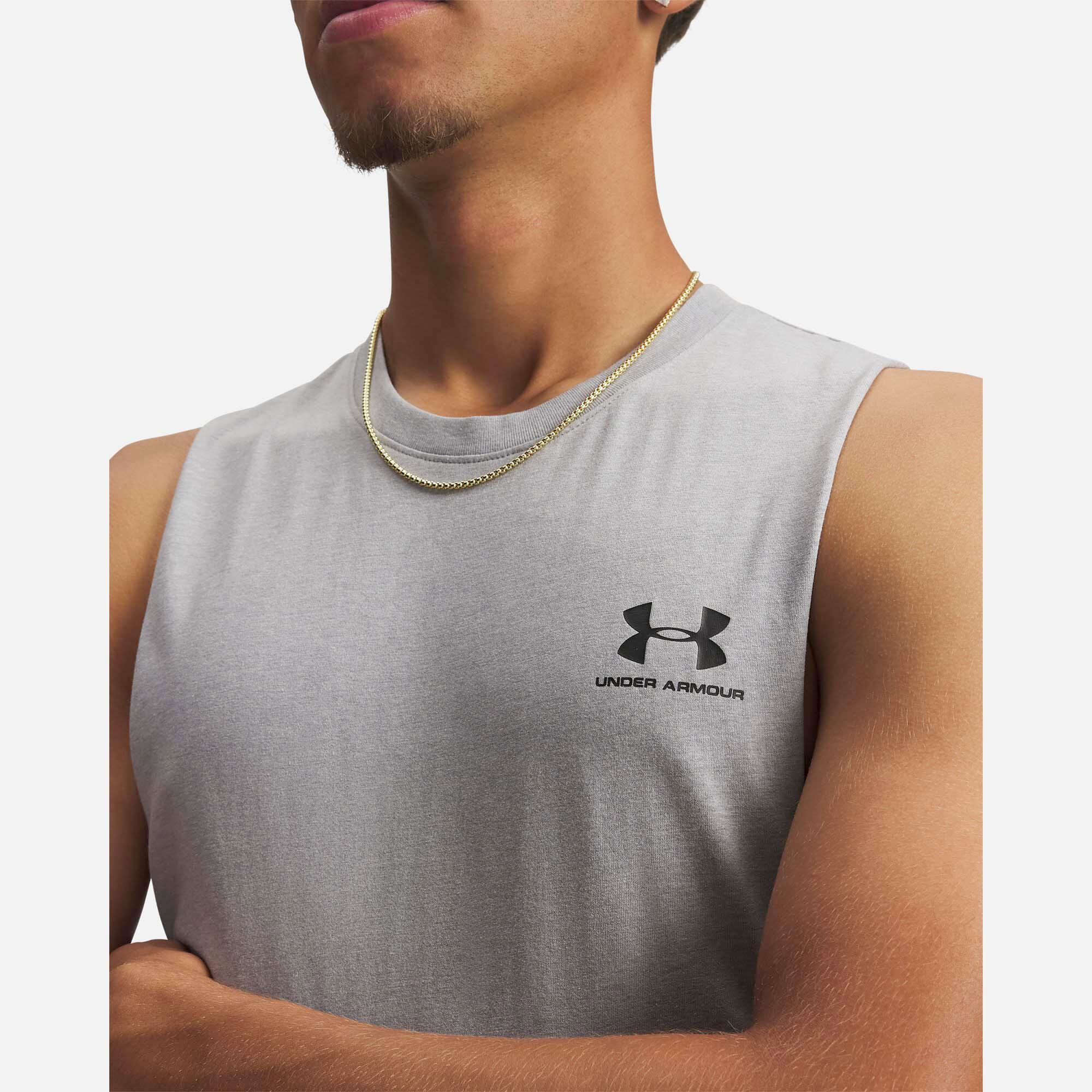 Camiseta Sin Mangas Under Armour Ua Left Chest Cut Off Tank Adulto 4/4
