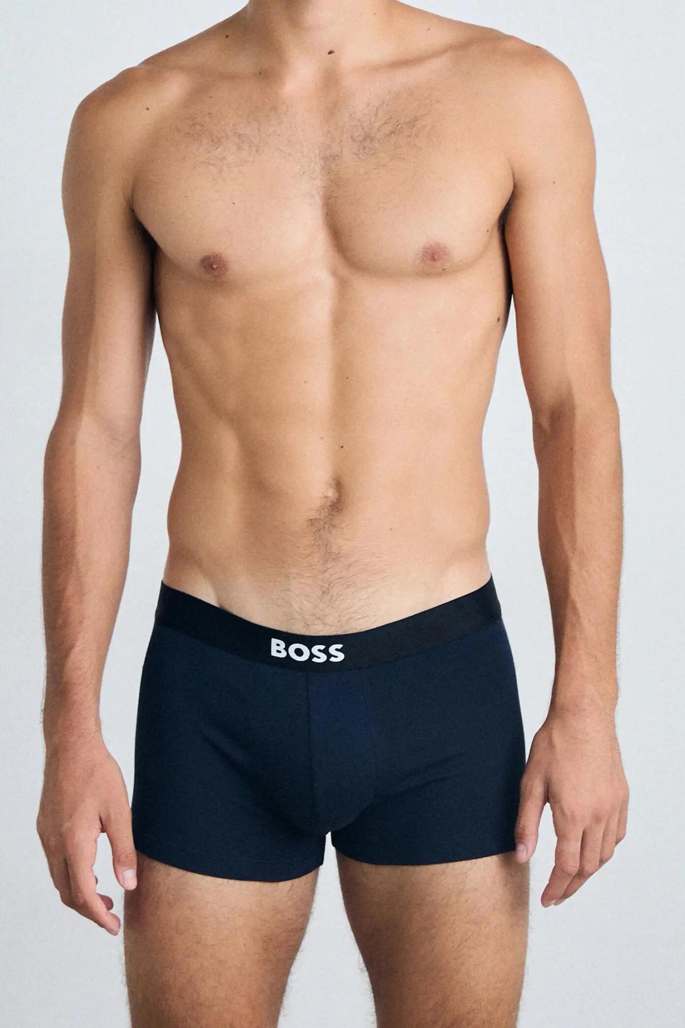 Boxershorts met logo voor heren (set van 3) (Blauw/Teal/Navy) 5/5
