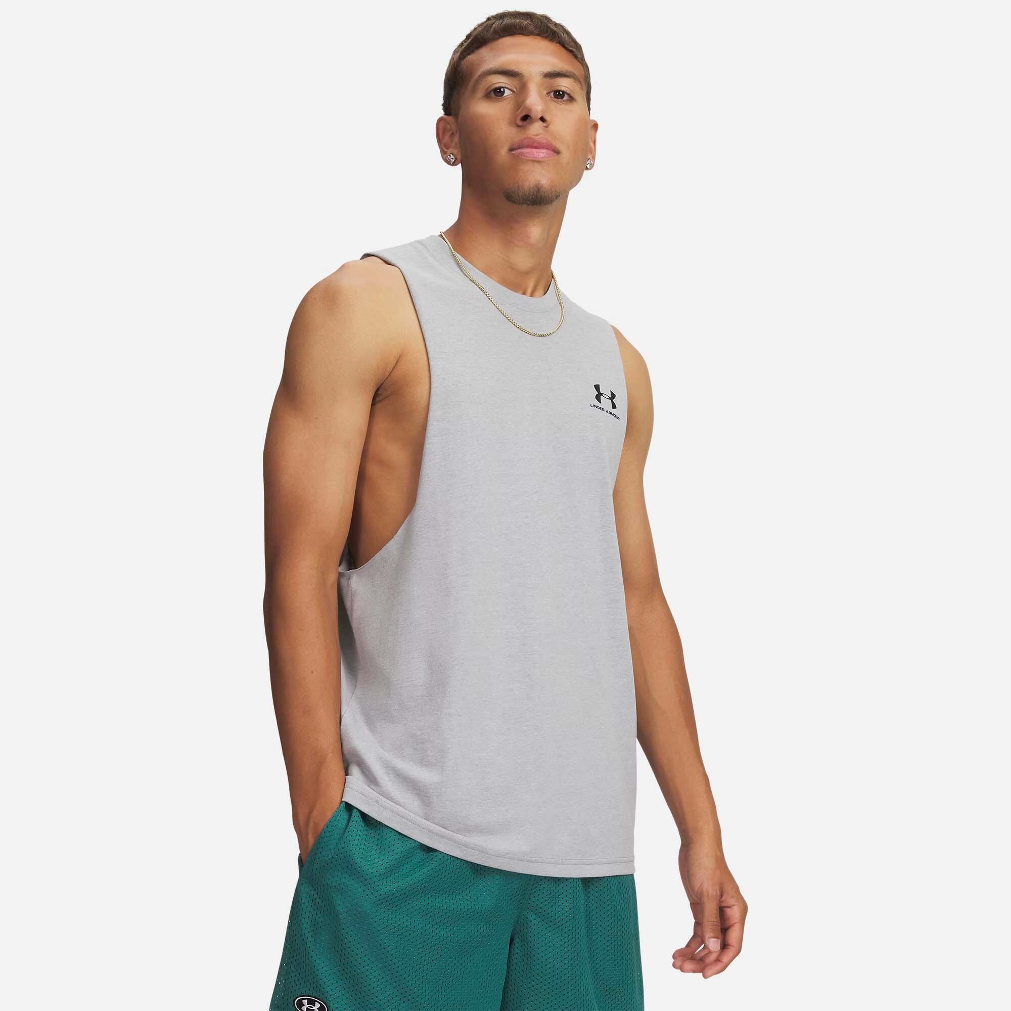Camiseta Sin Mangas Under Armour Ua Left Chest Cut Off Tank Adulto 2/4