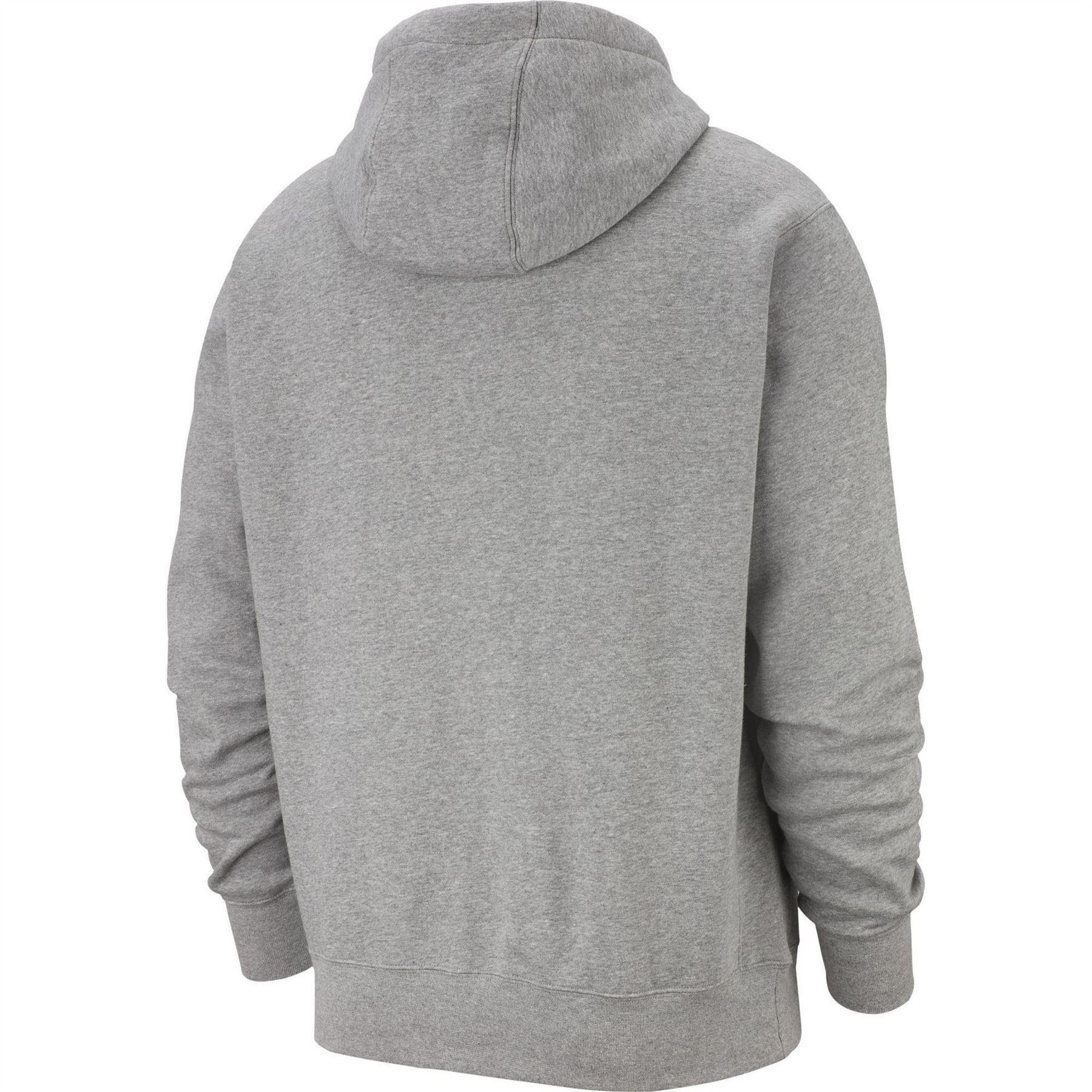 Mens Club Fleece Pullover Hoodie (Grey) 2/6