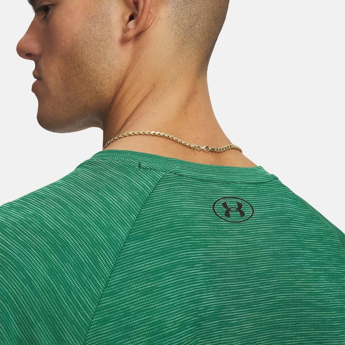 Camiseta texturizada UA Tech™ para hombre Under Armour verde 3/3